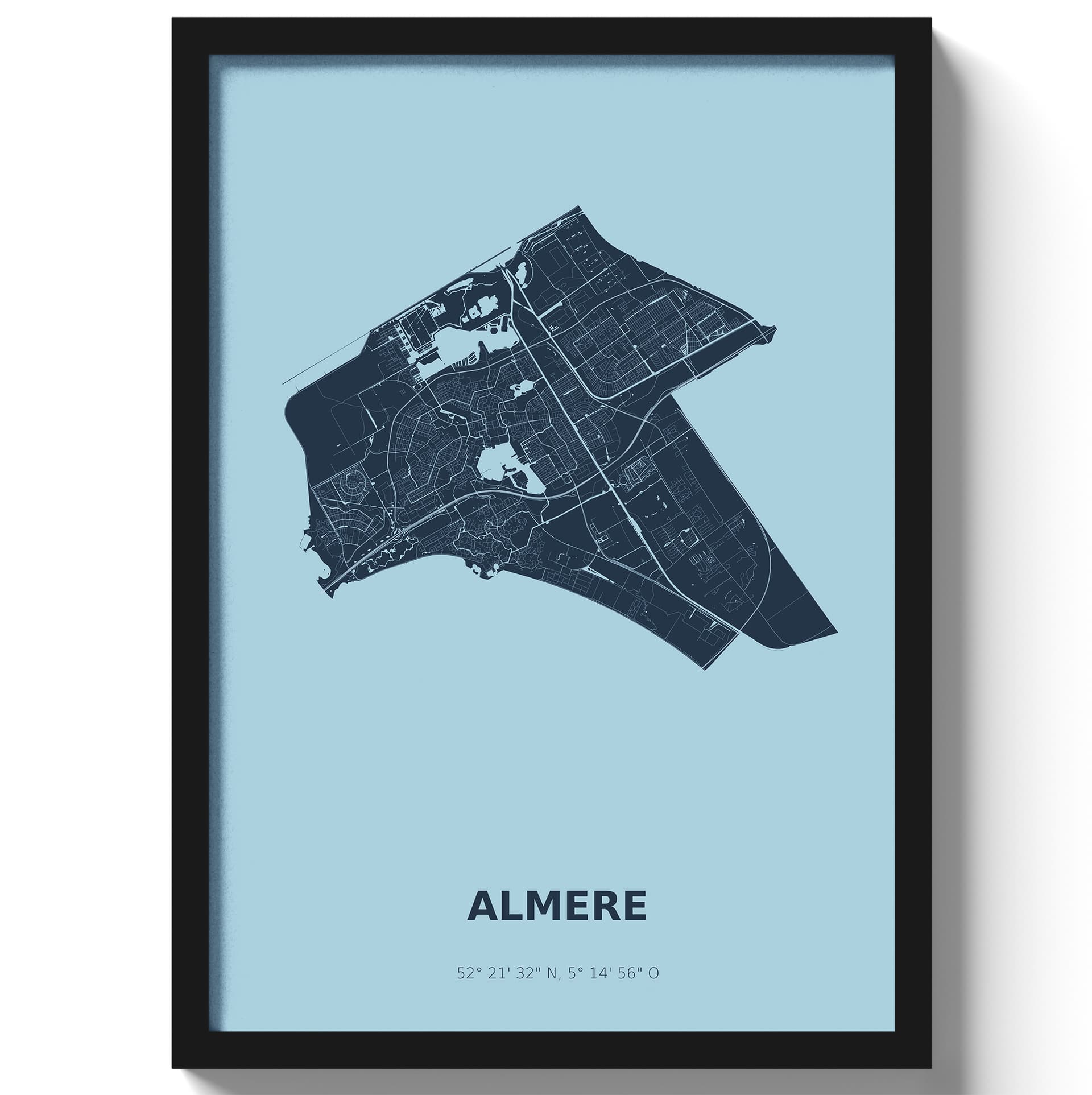 Poster Almere - Blauw