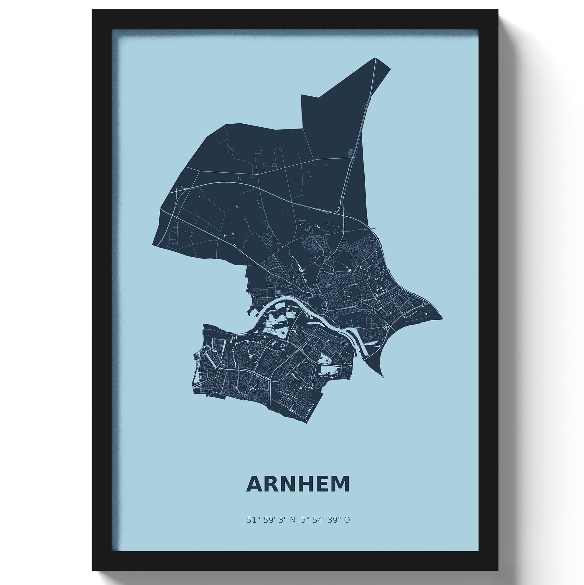 Poster Arnhem - Blauw