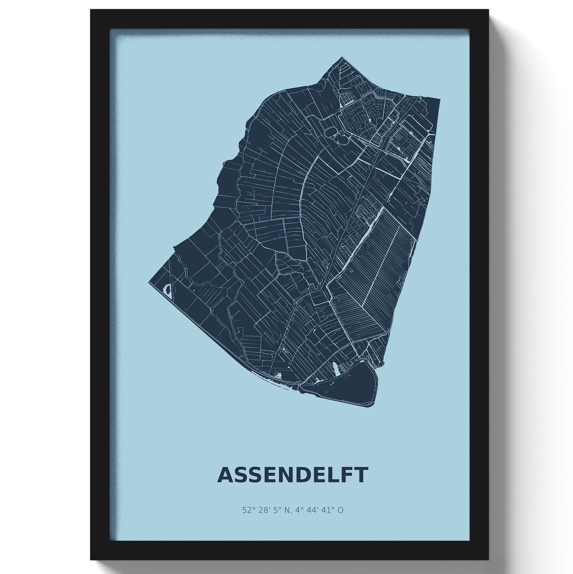 Poster Assendelft - Blauw