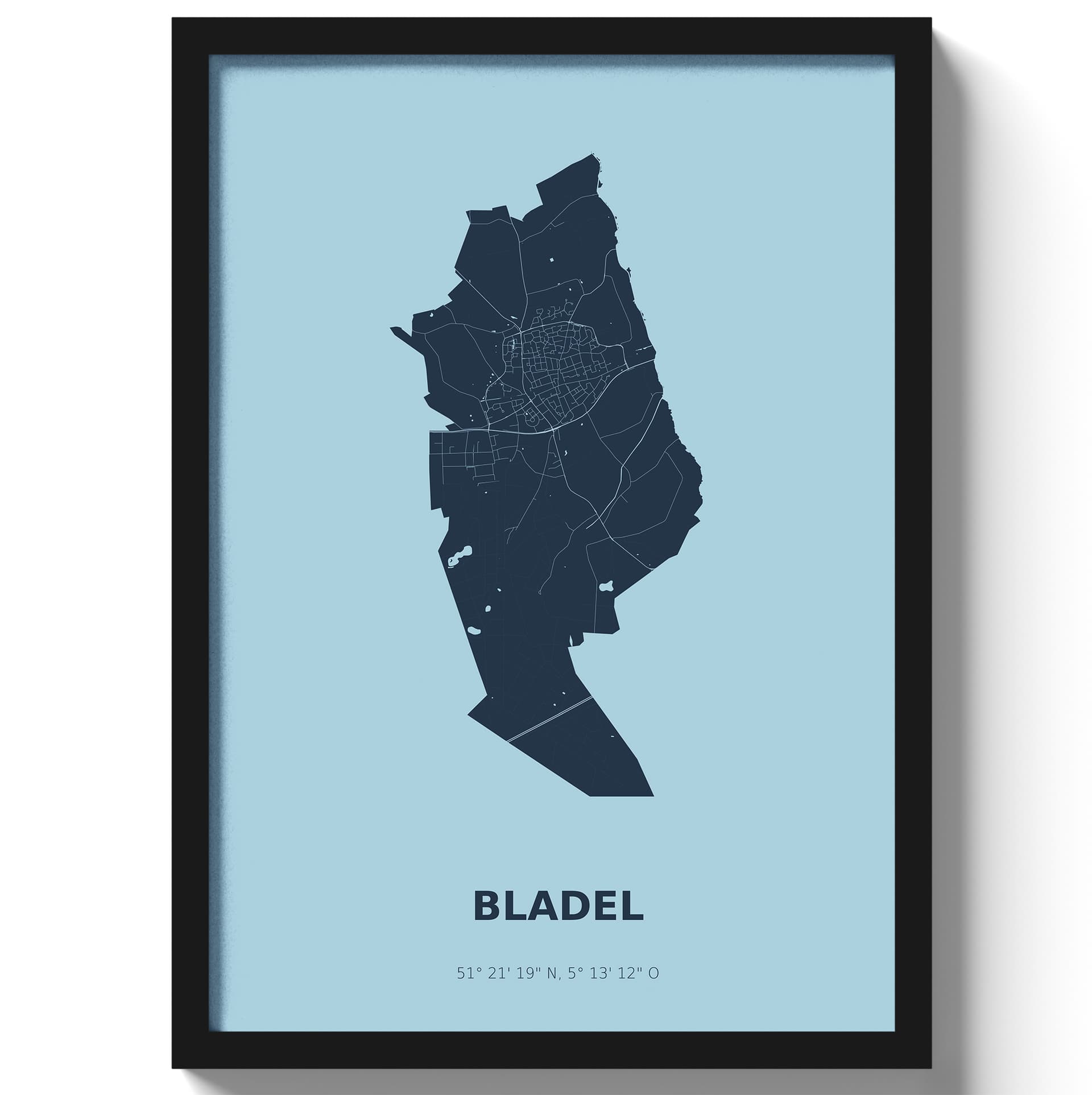 Poster Bladel - Blauw