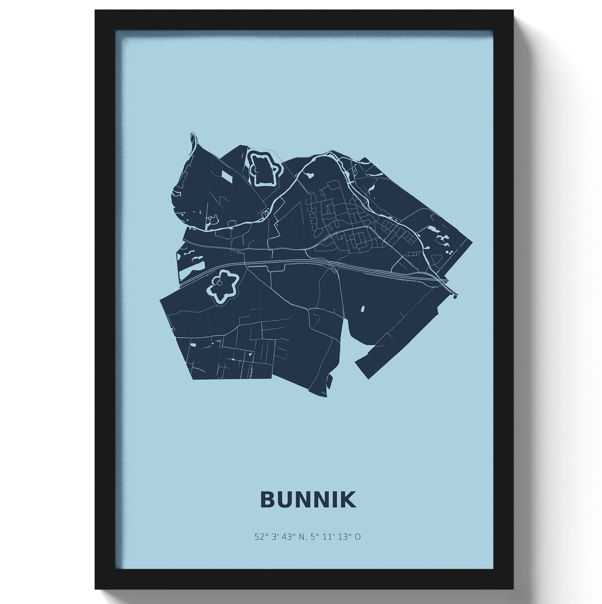 Poster Bunnik - Blauw