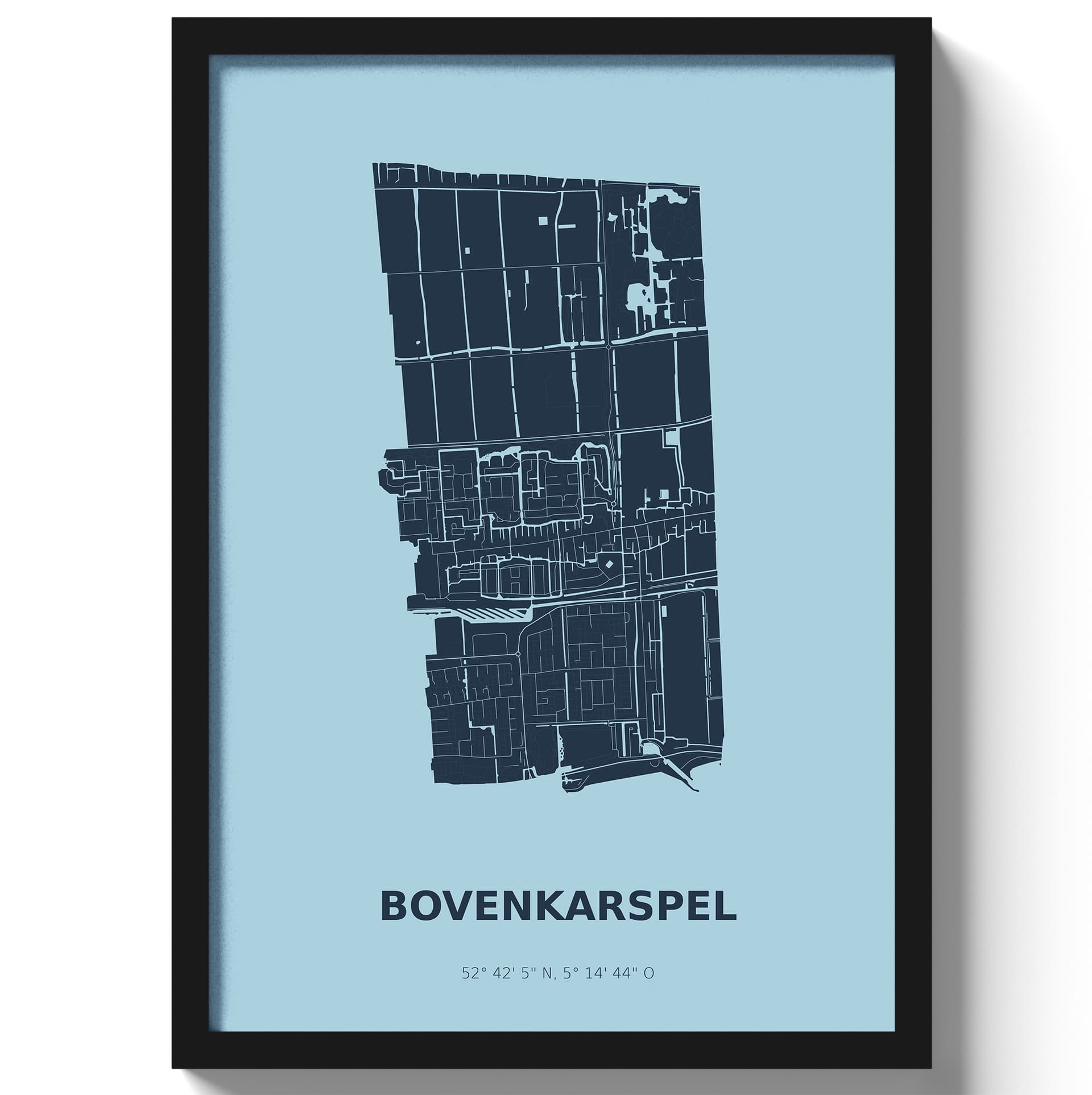 Poster Bovenkarspel - Blauw