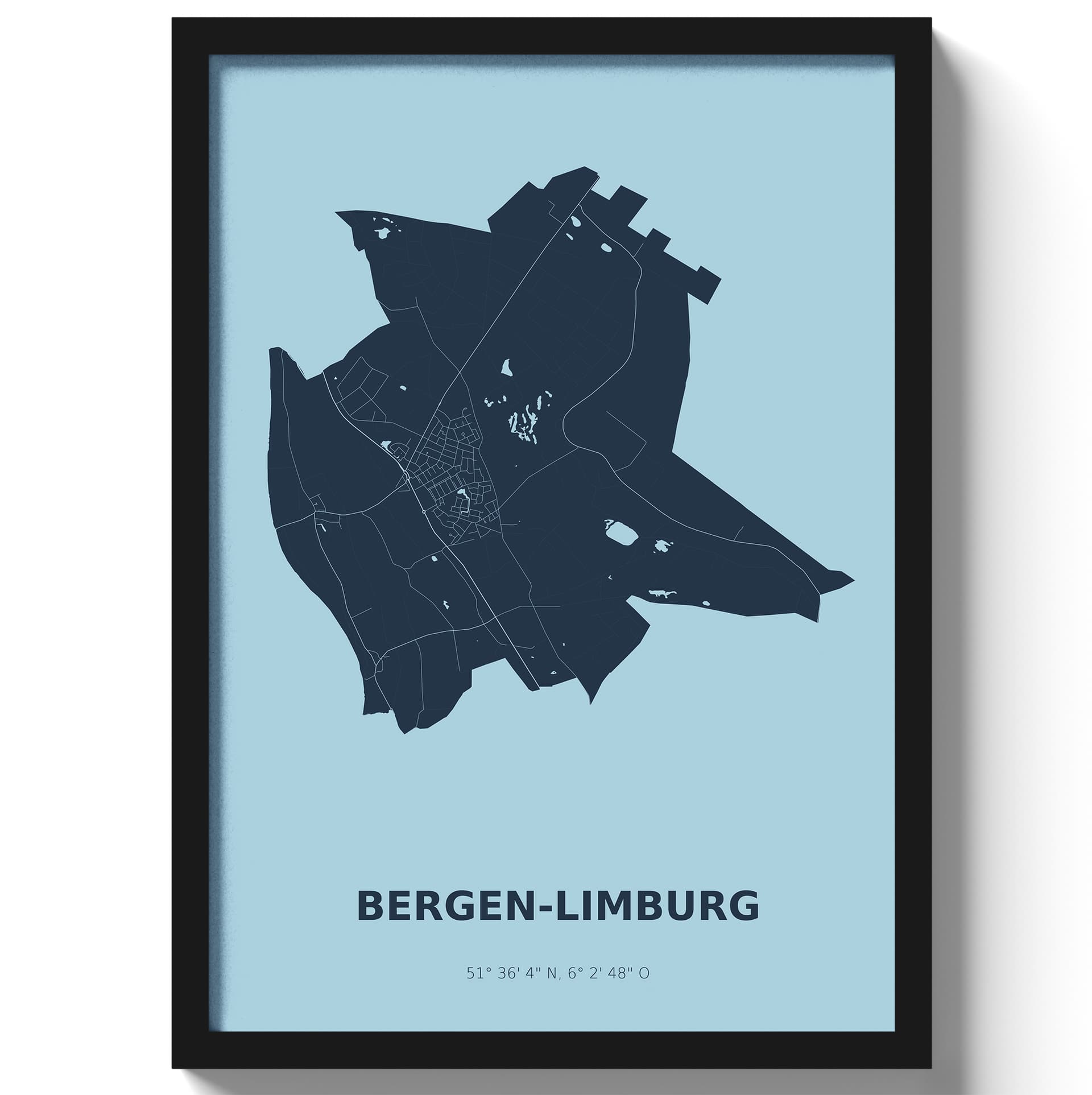 Poster Bergen - Blauw