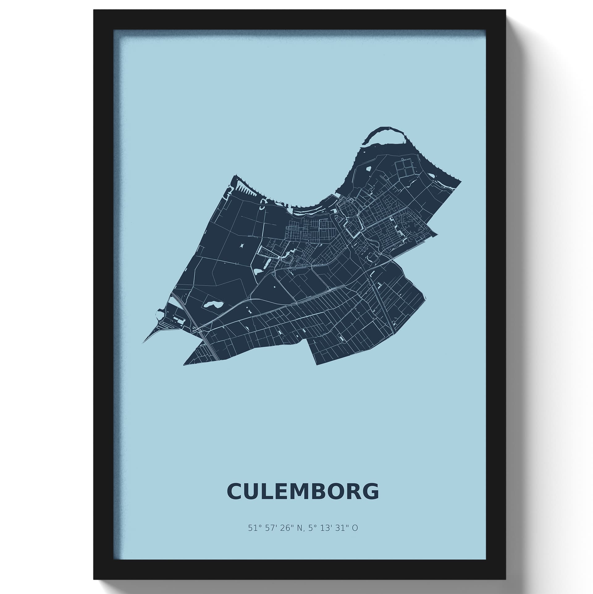 Poster Culemborg - Blauw