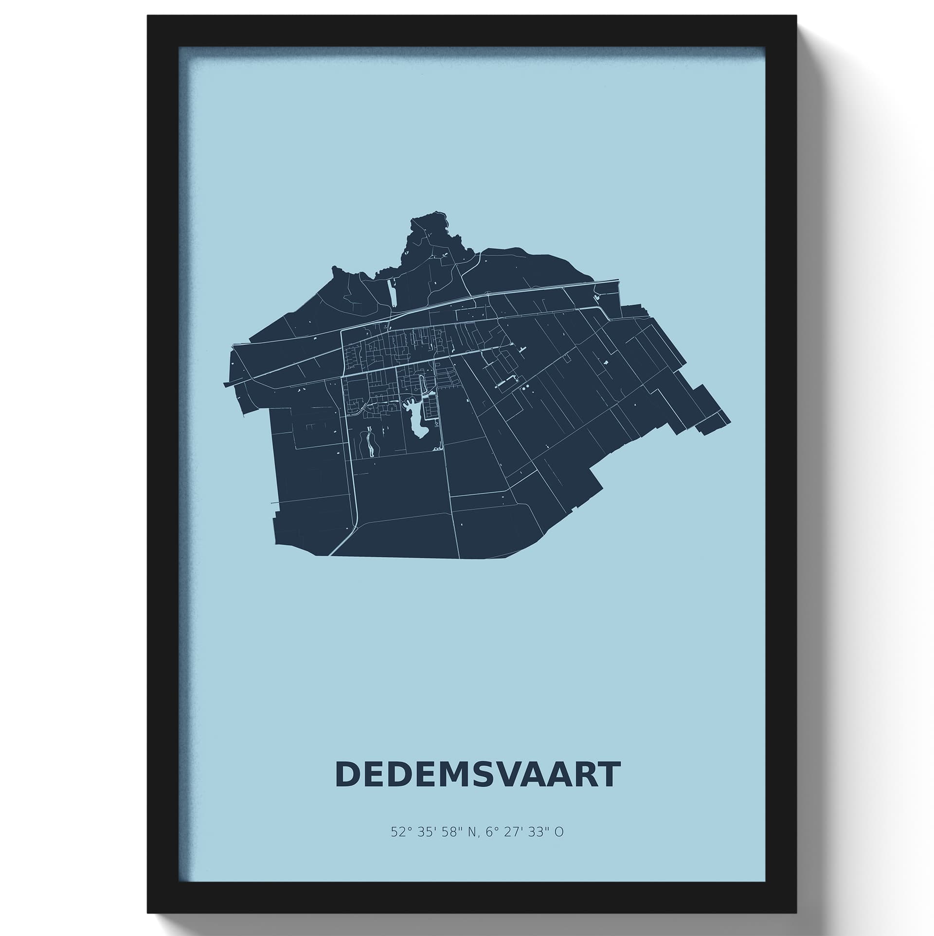 Poster Dedemsvaart - Blauw