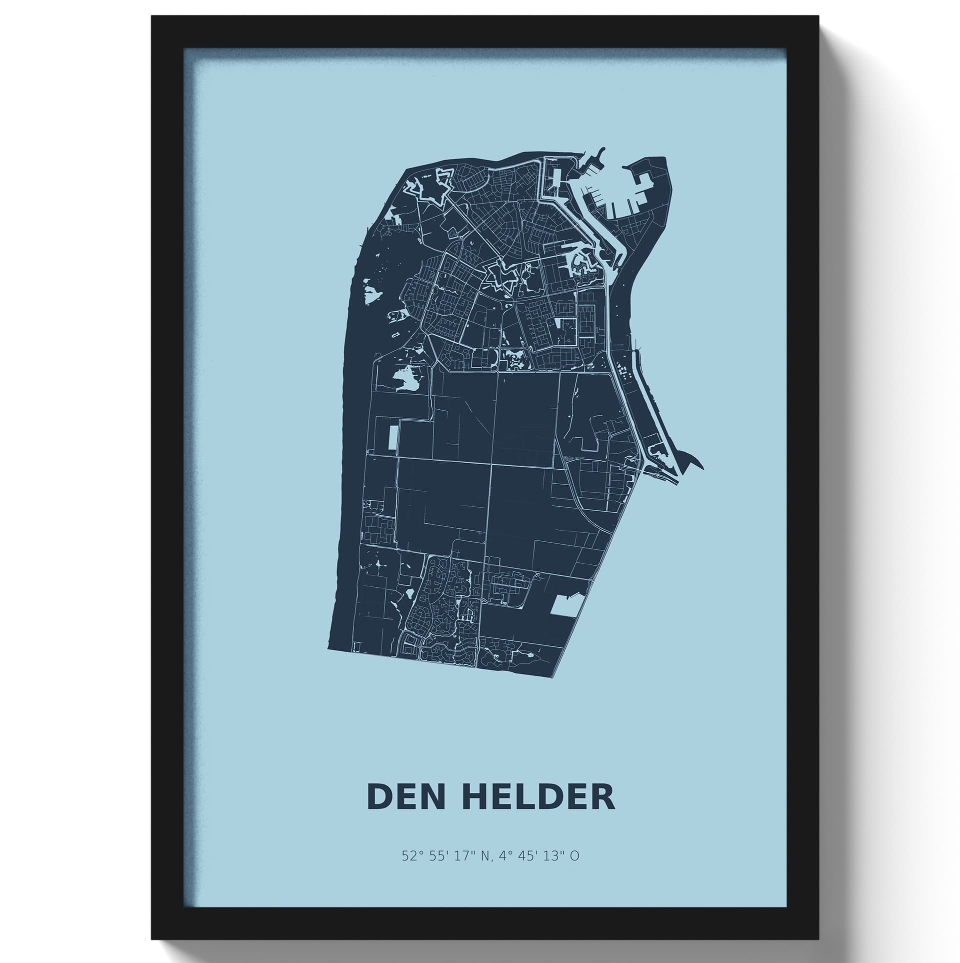 Poster Den Helder - Blauw