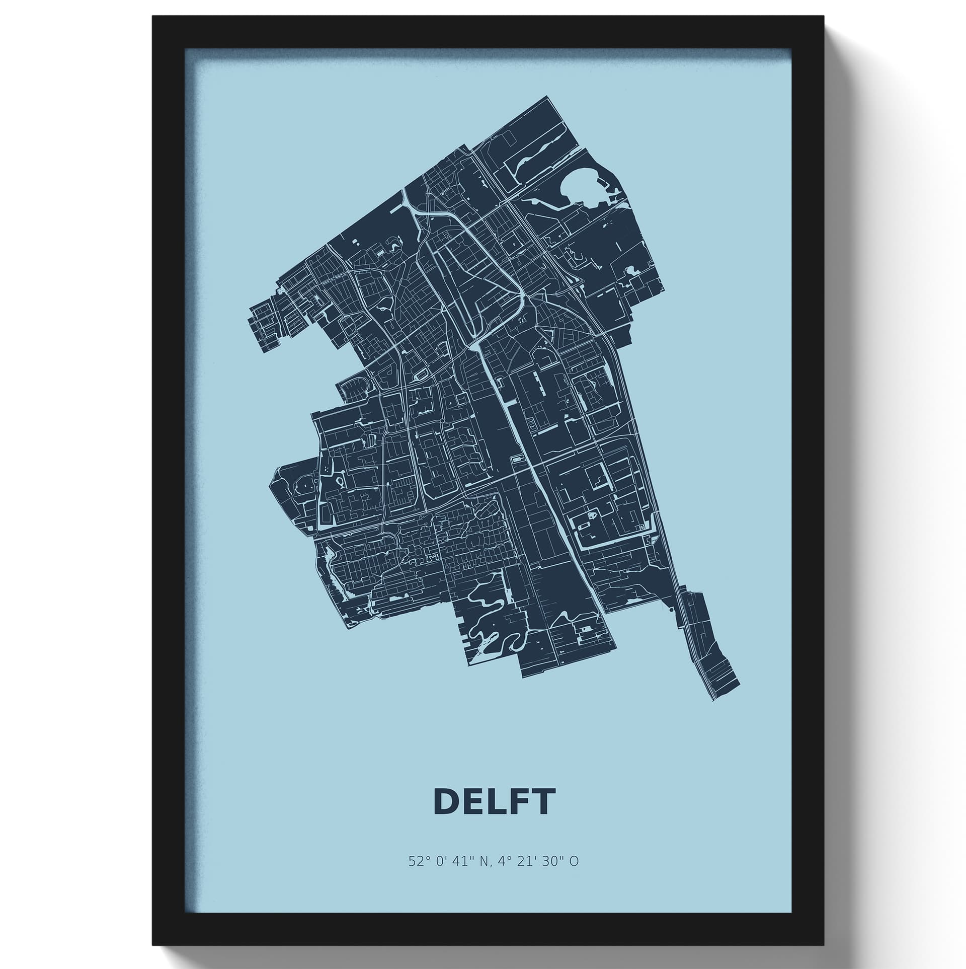 Poster Delft - Blauw