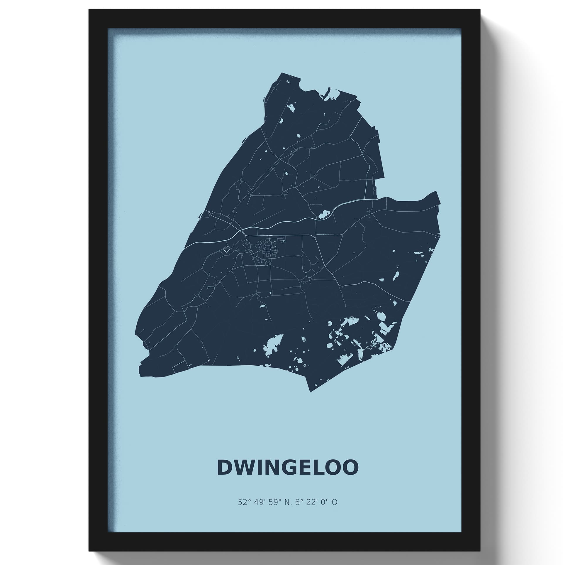 Poster Dwingeloo - Blauw