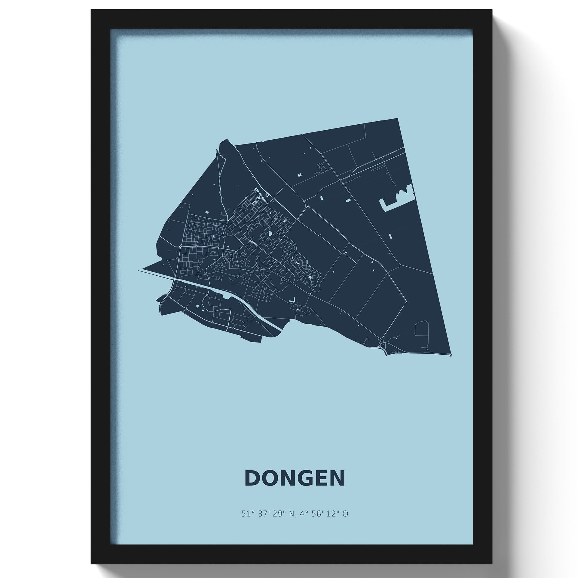 Poster Dongen - Blauw