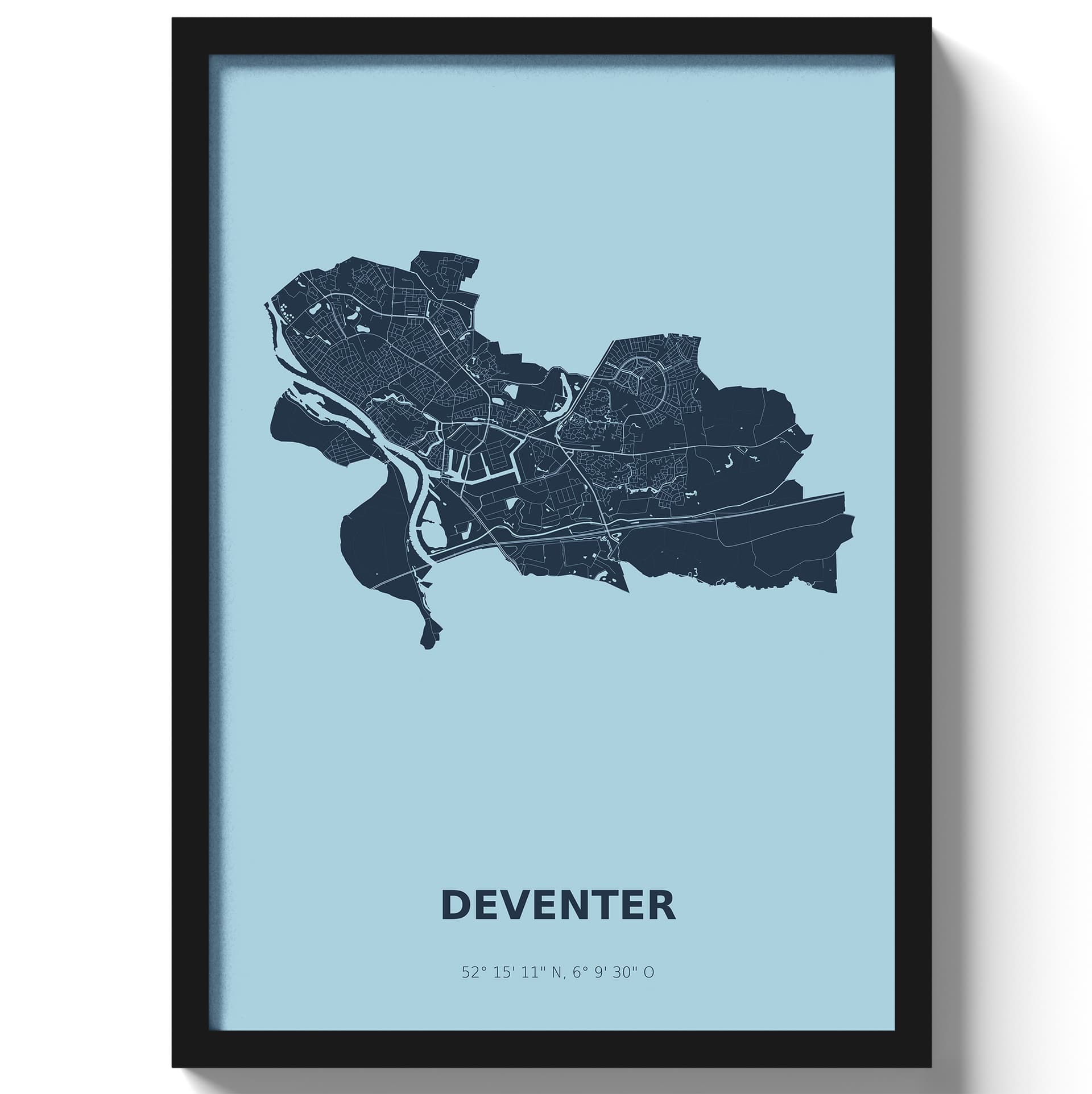 Poster Deventer - Blauw