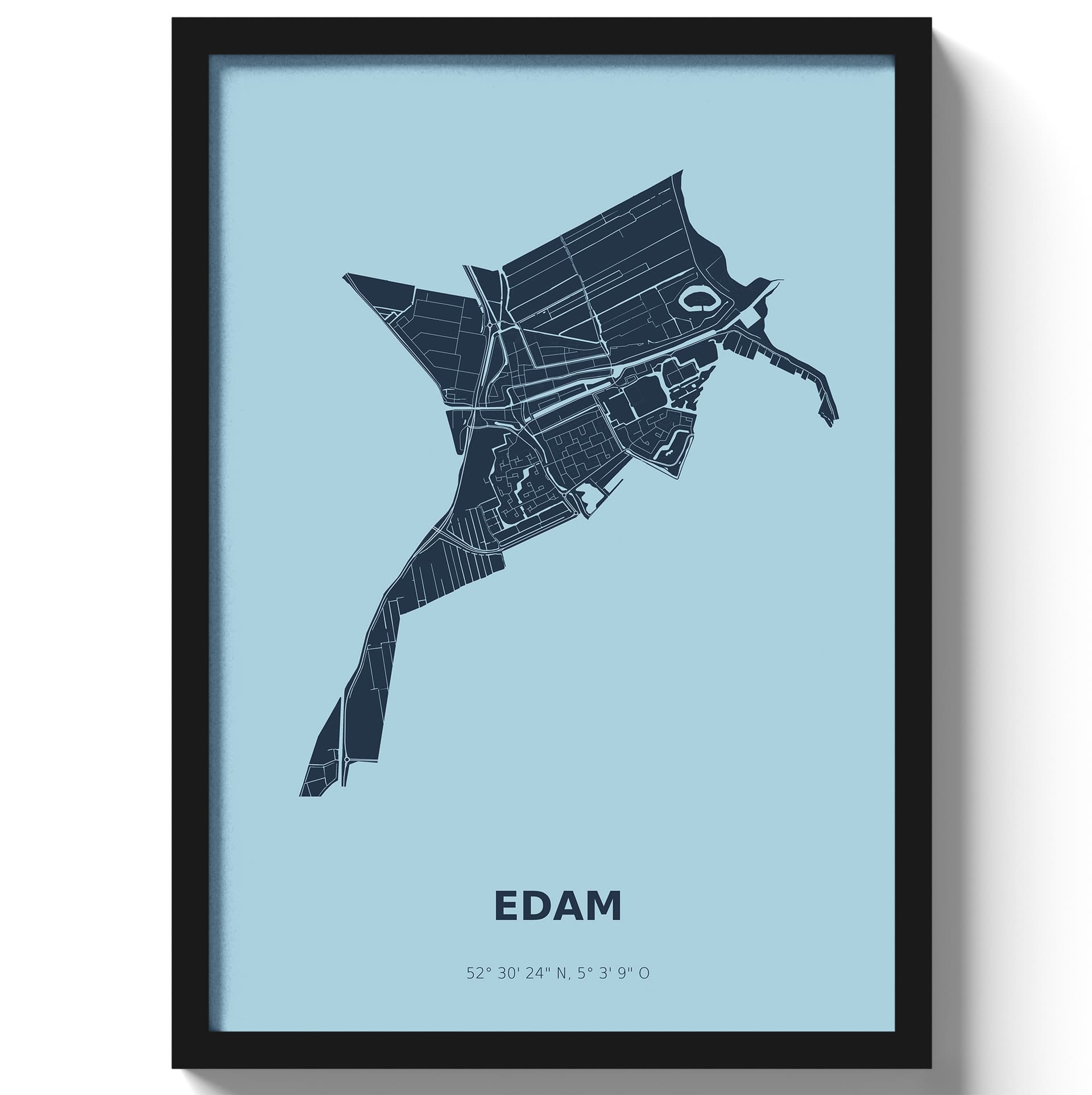 Poster Edam - Blauw