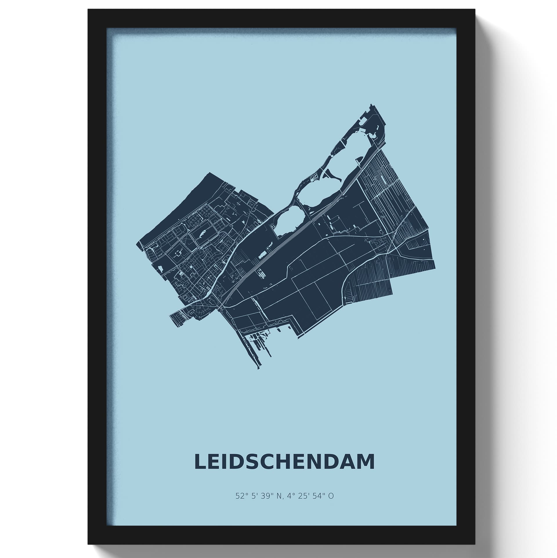 Poster Leidschendam - Blauw