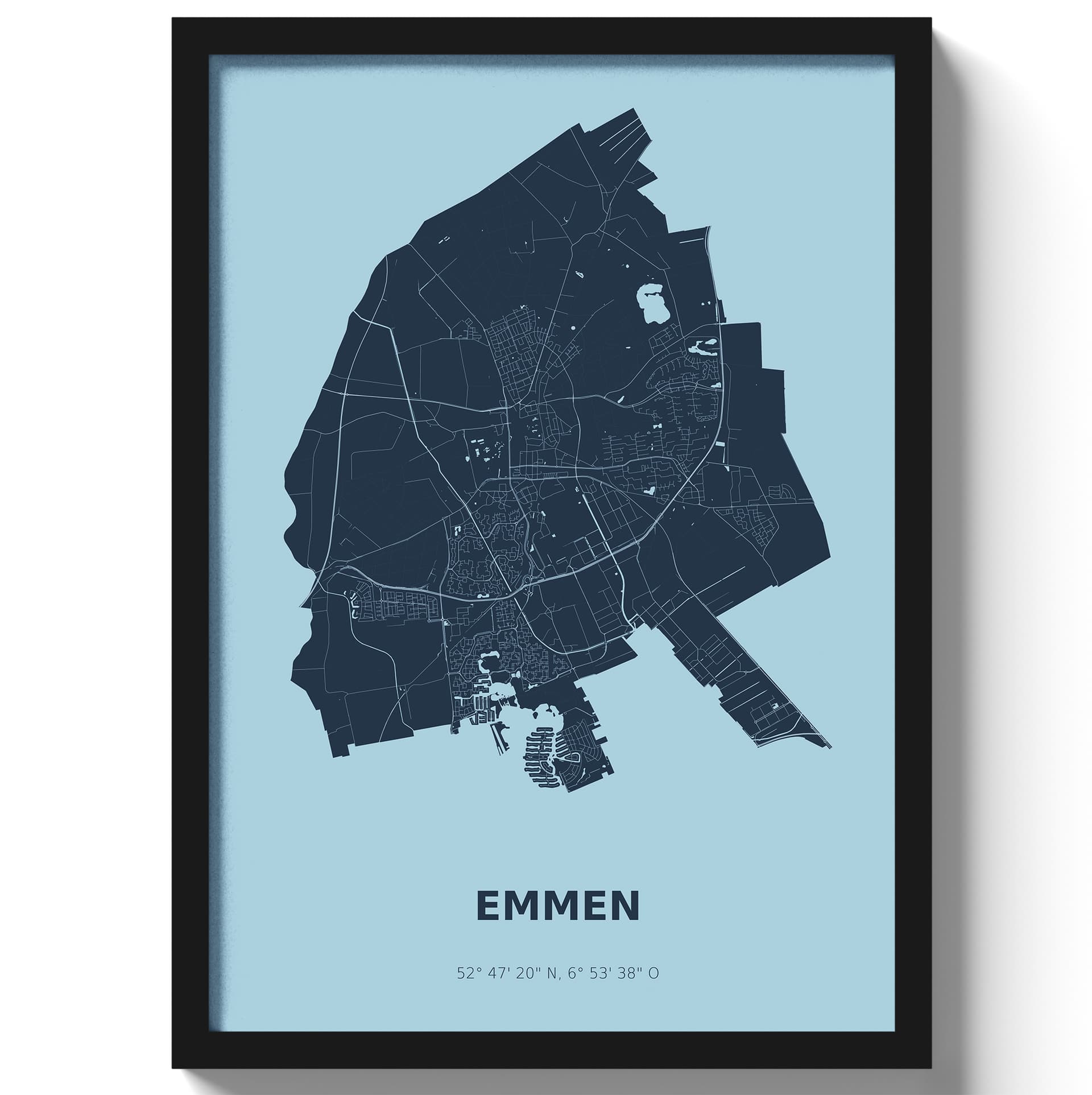 Poster Emmen - Blauw