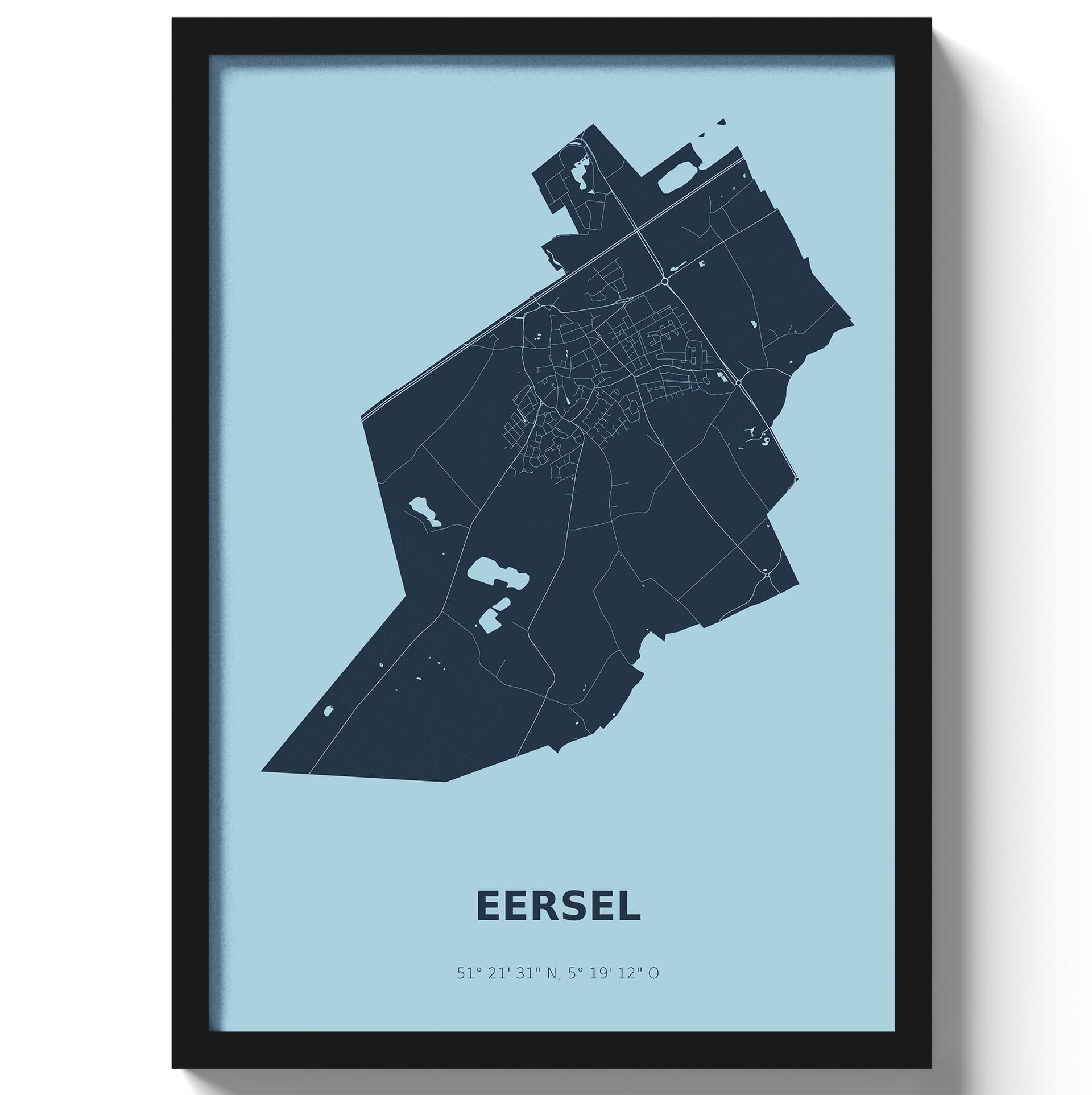 Poster Eersel - Blauw