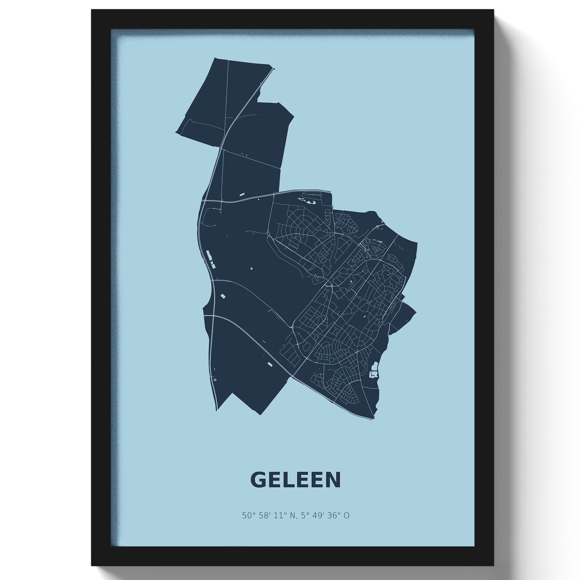 Poster Geleen - Blauw