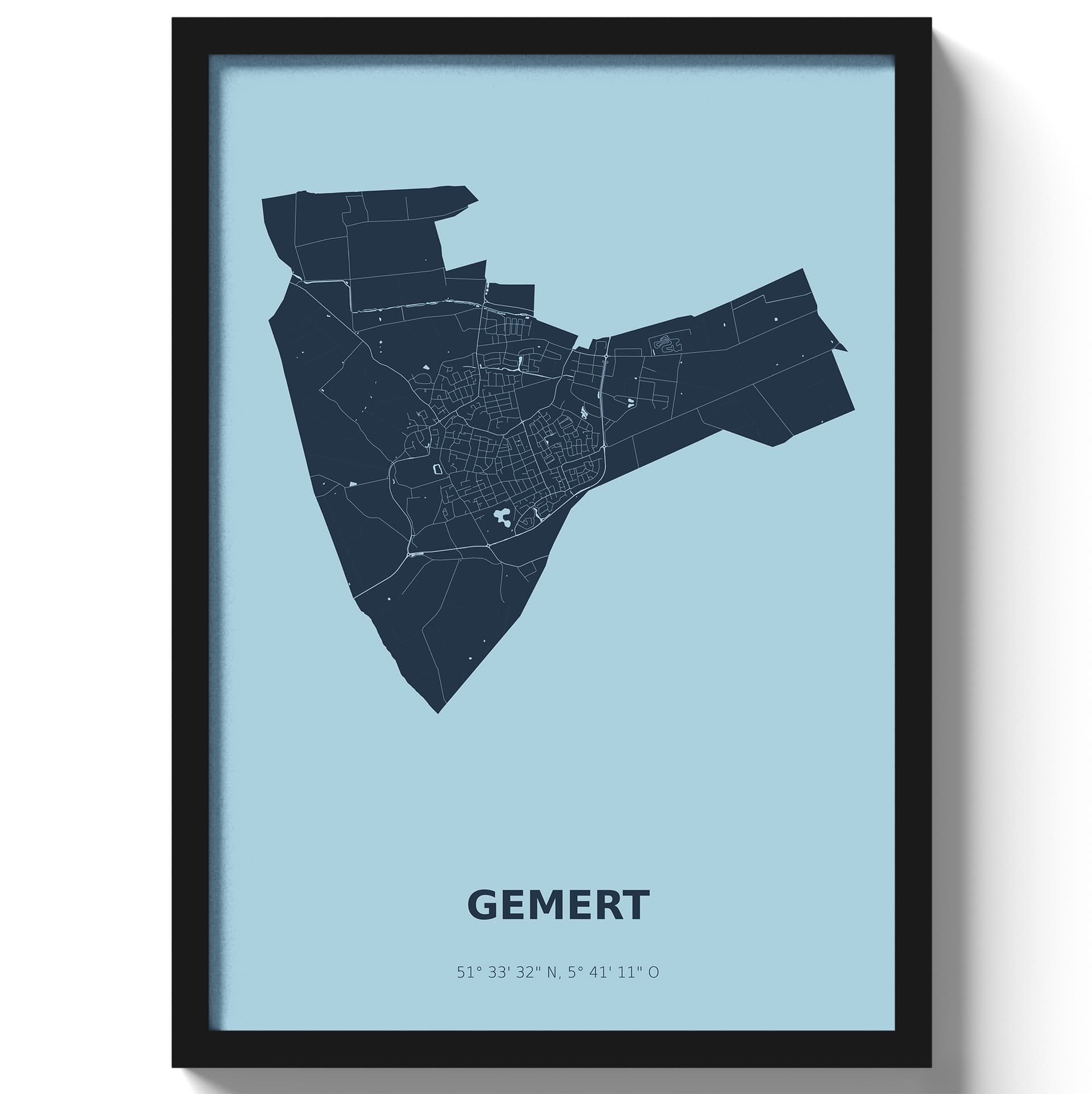 Poster Gemert - Blauw