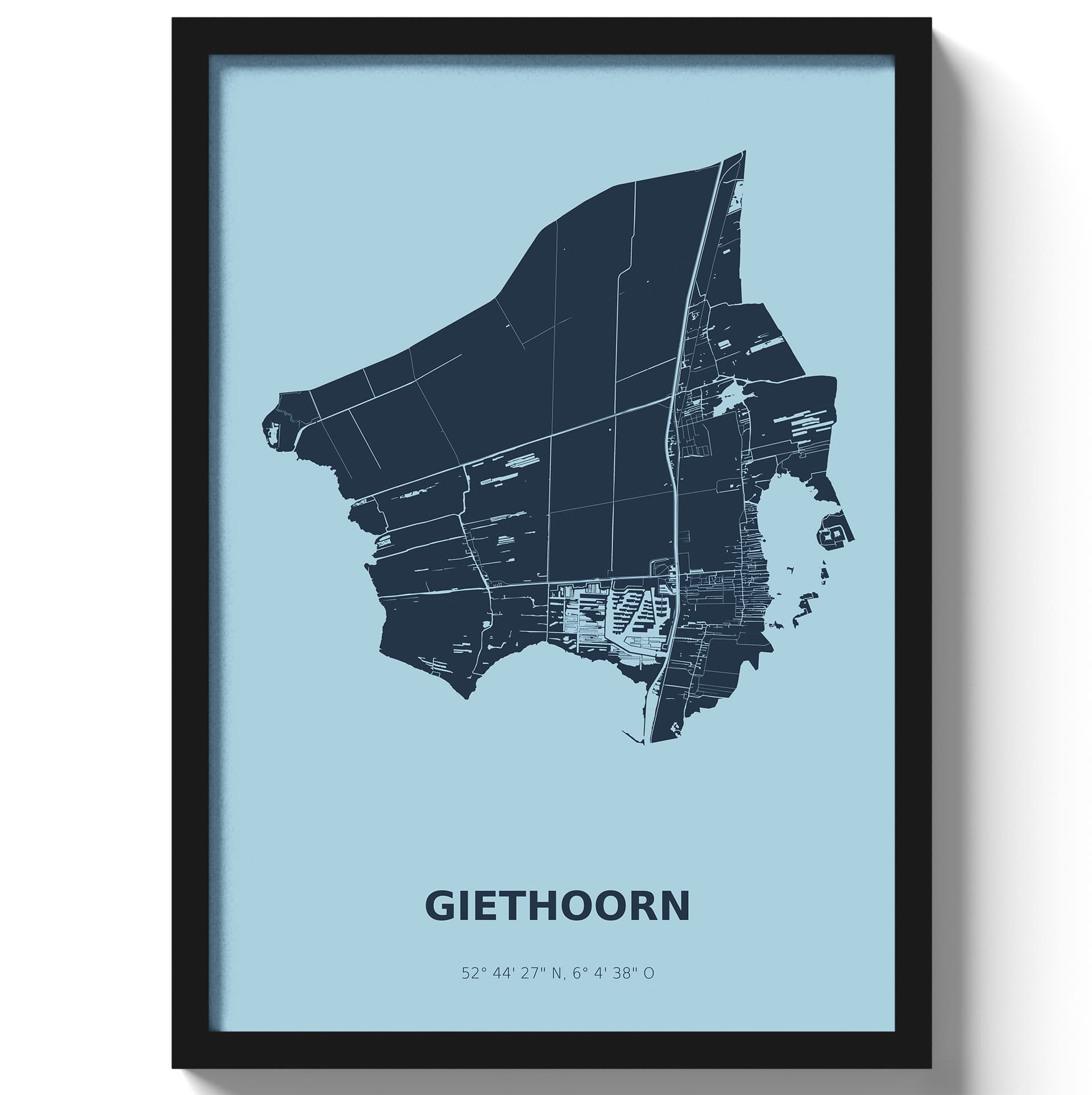 Poster Giethoorn - Blauw