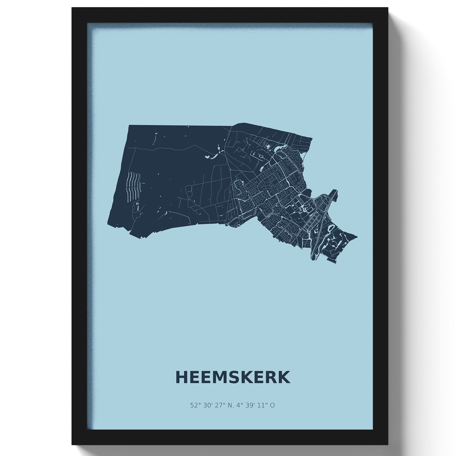 Poster Heemskerk - Blauw