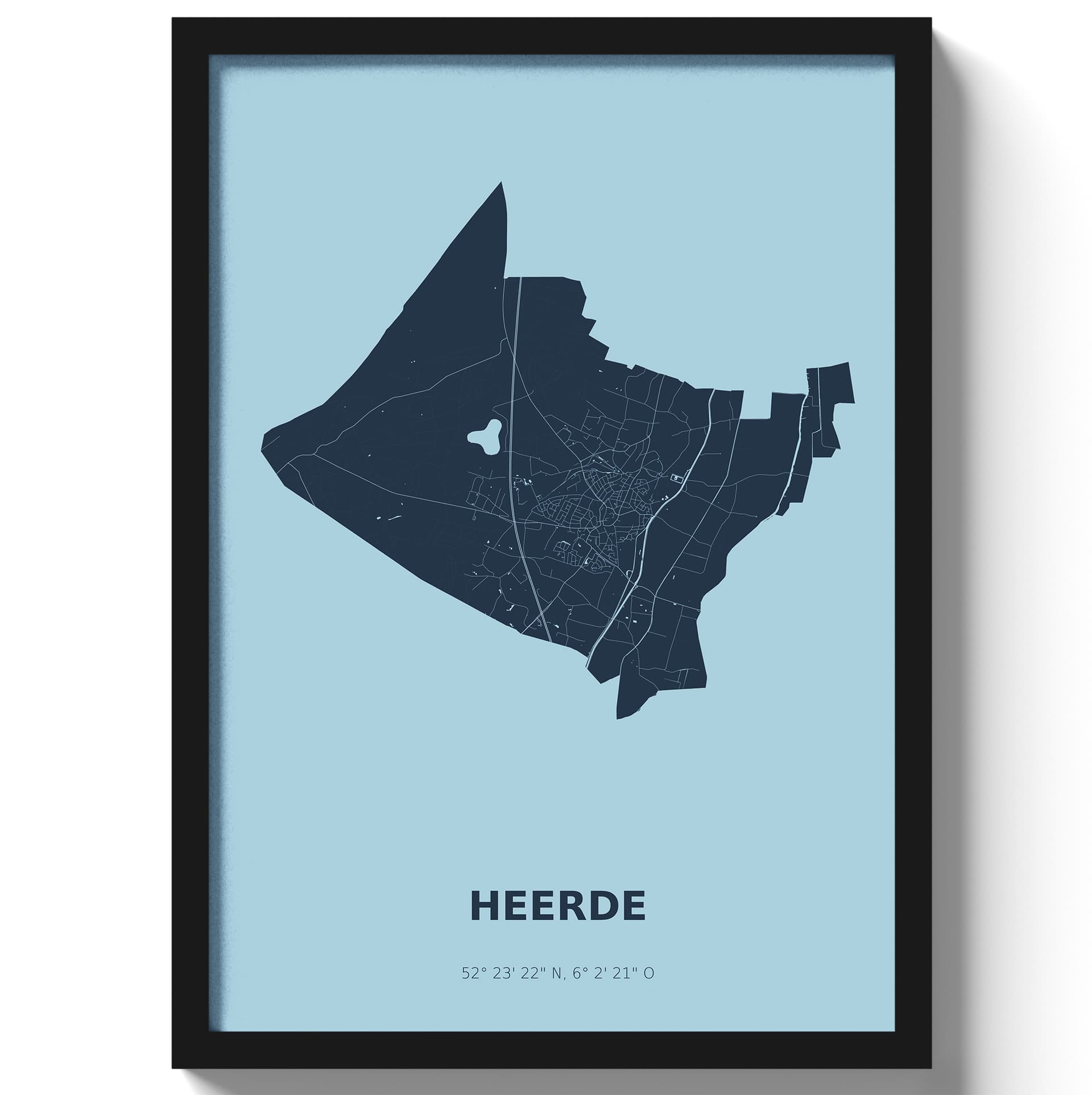Poster Heerde - Blauw