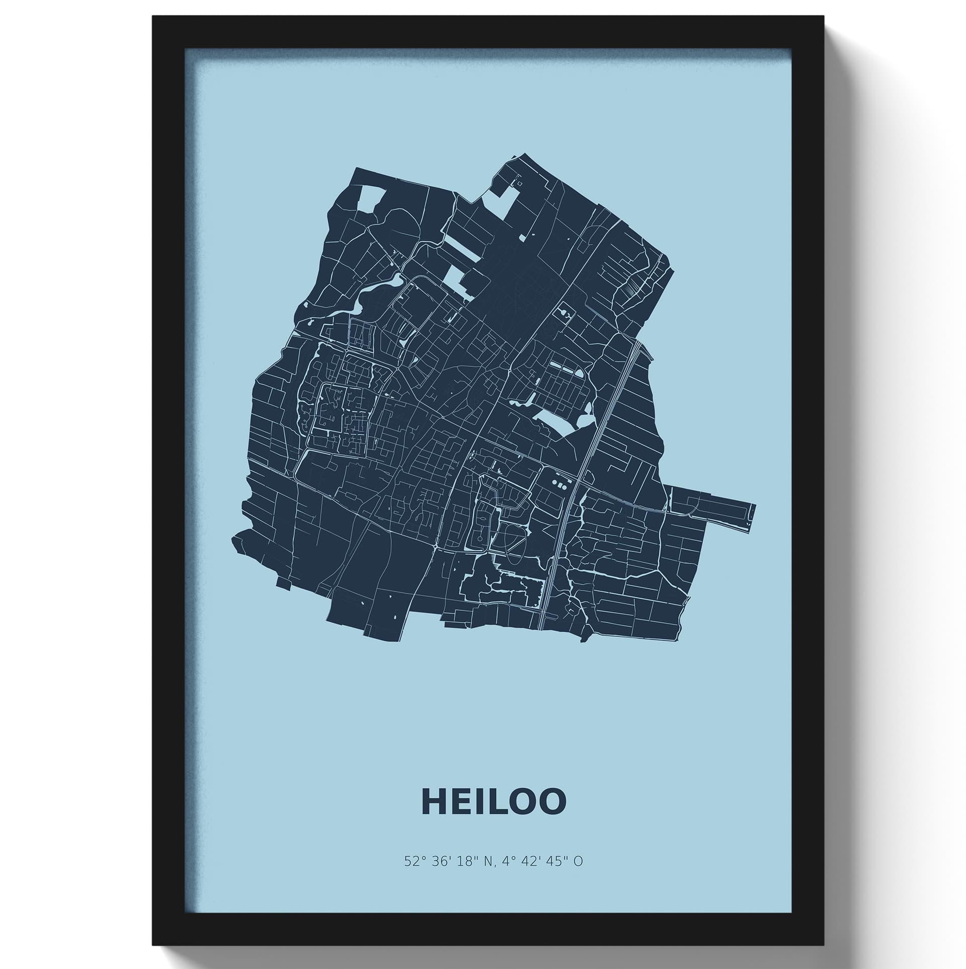 Poster Heiloo - Blauw