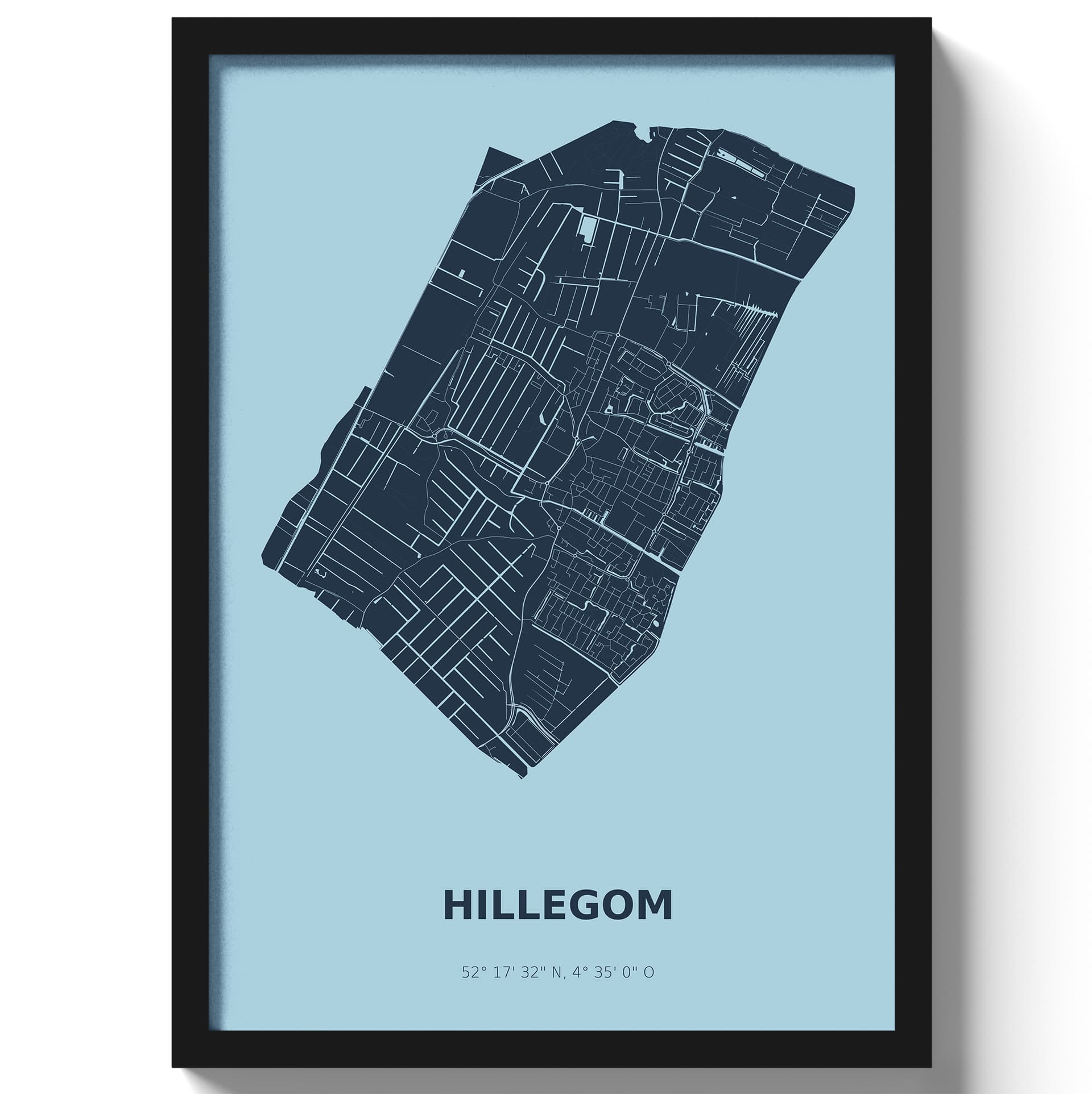 Poster Hillegom - Blauw