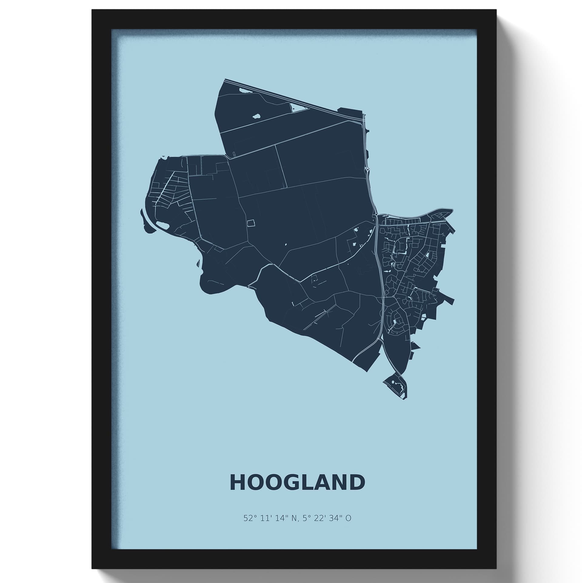 Poster Hoogland - Blauw