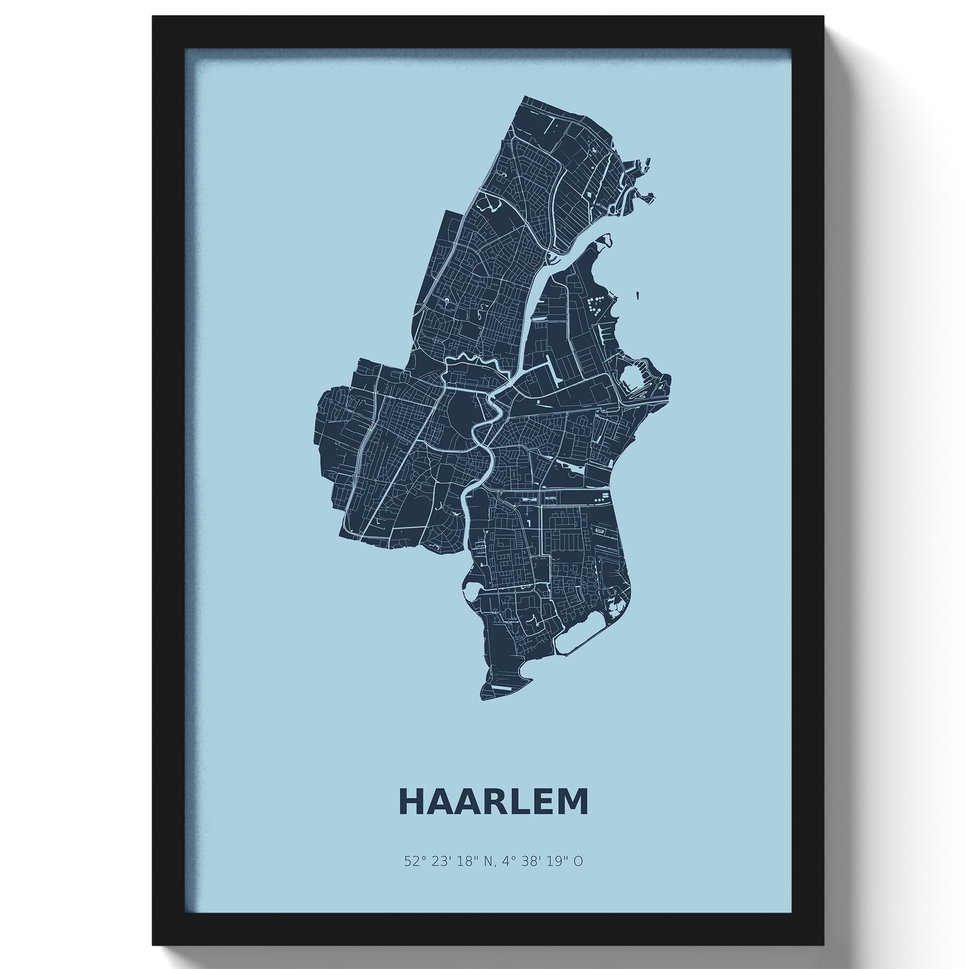 Poster Haarlem - Blauw