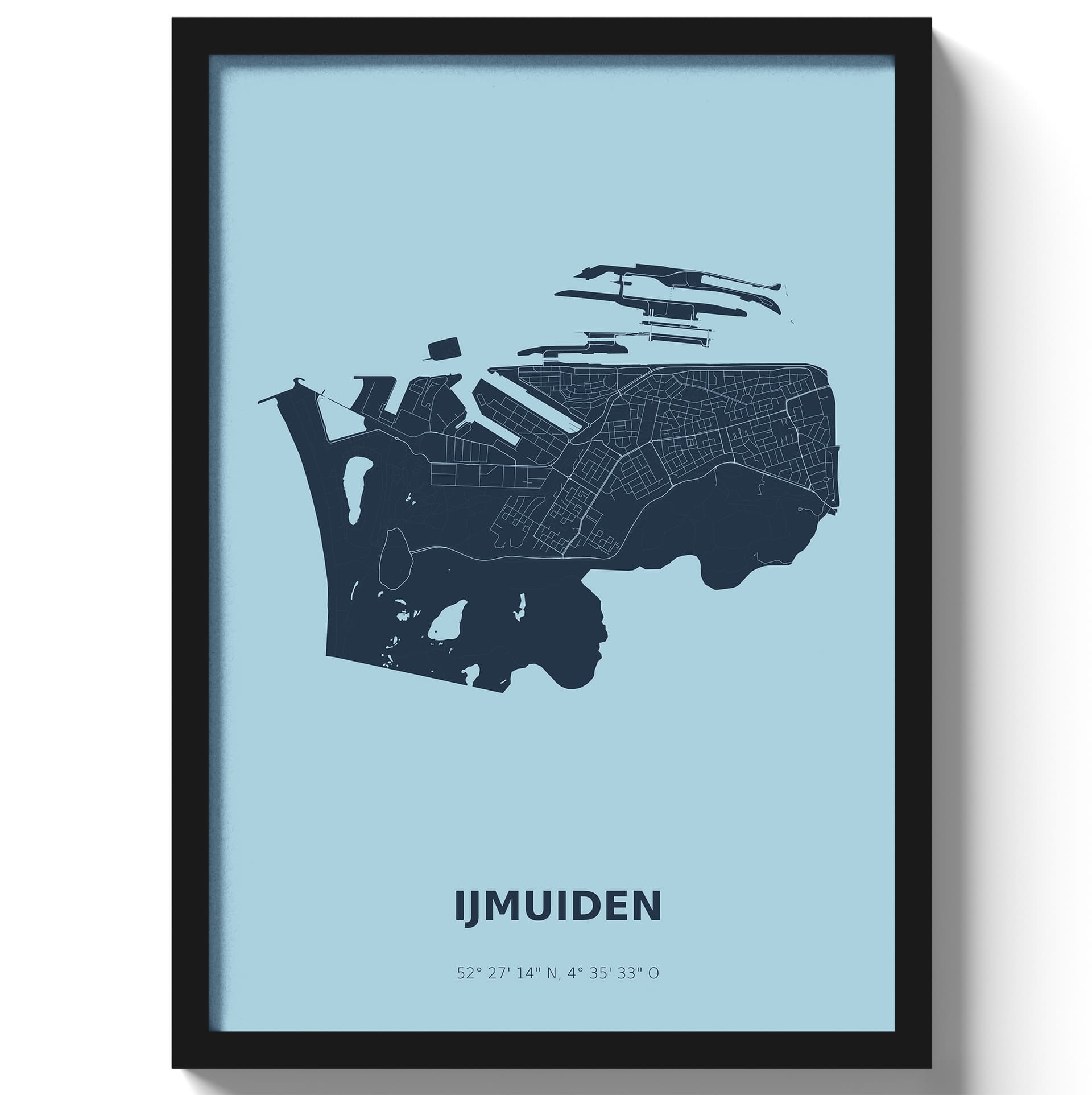 Poster IJmuiden - Blauw