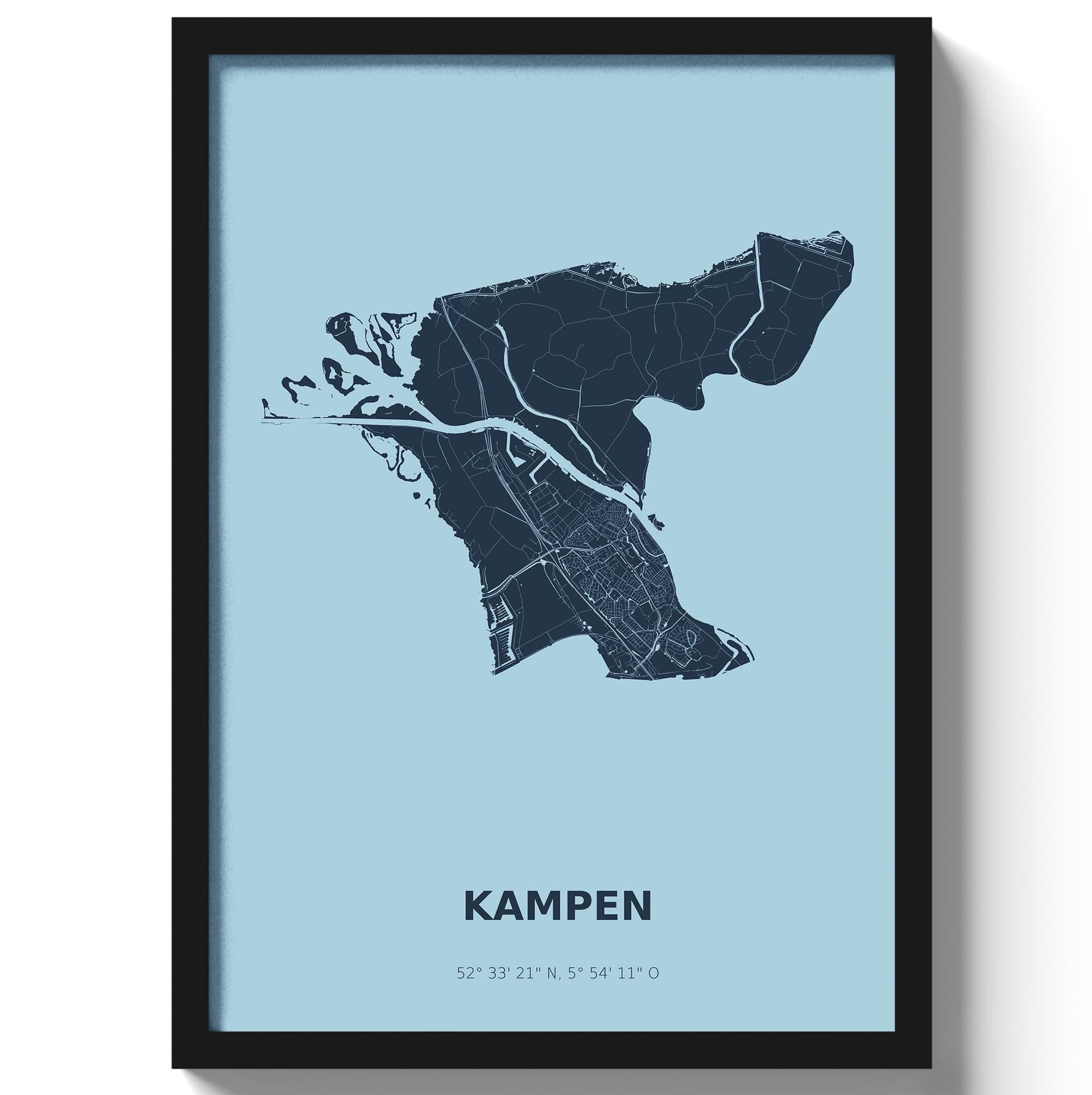 Poster Kampen - Blauw