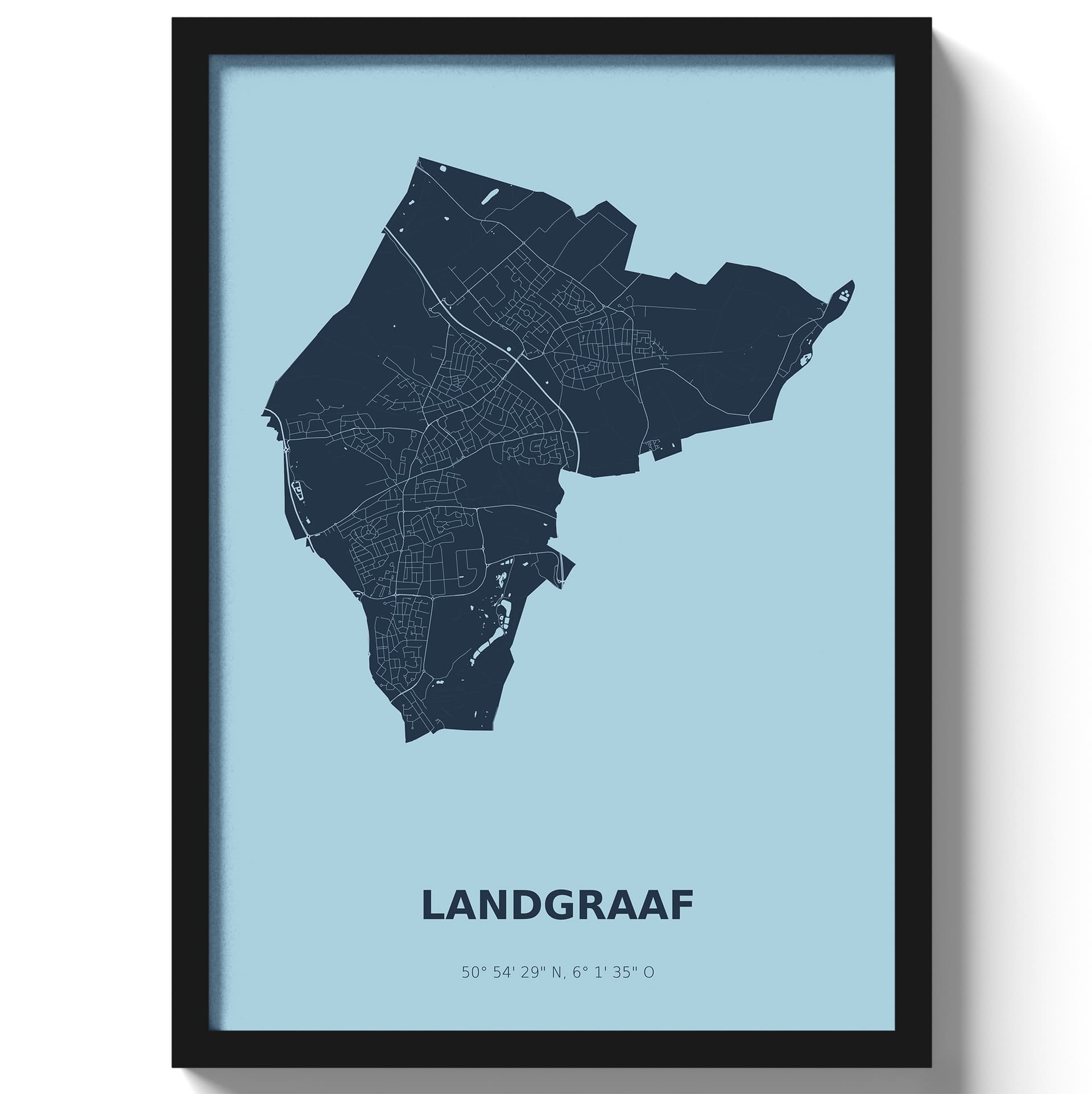 Poster Landgraaf - Blauw