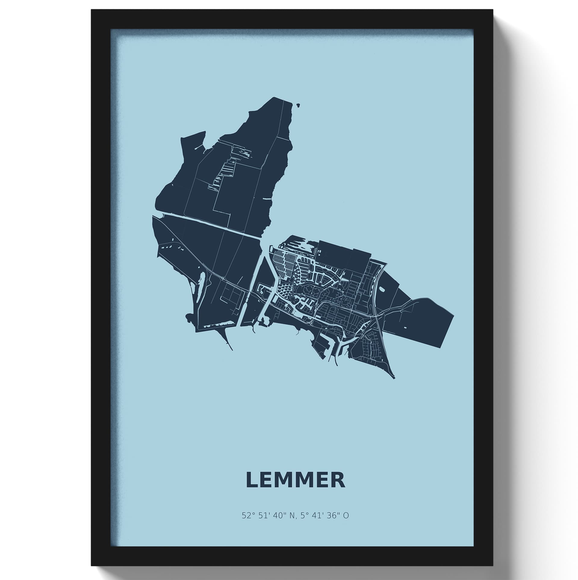 Poster Lemmer - Blauw