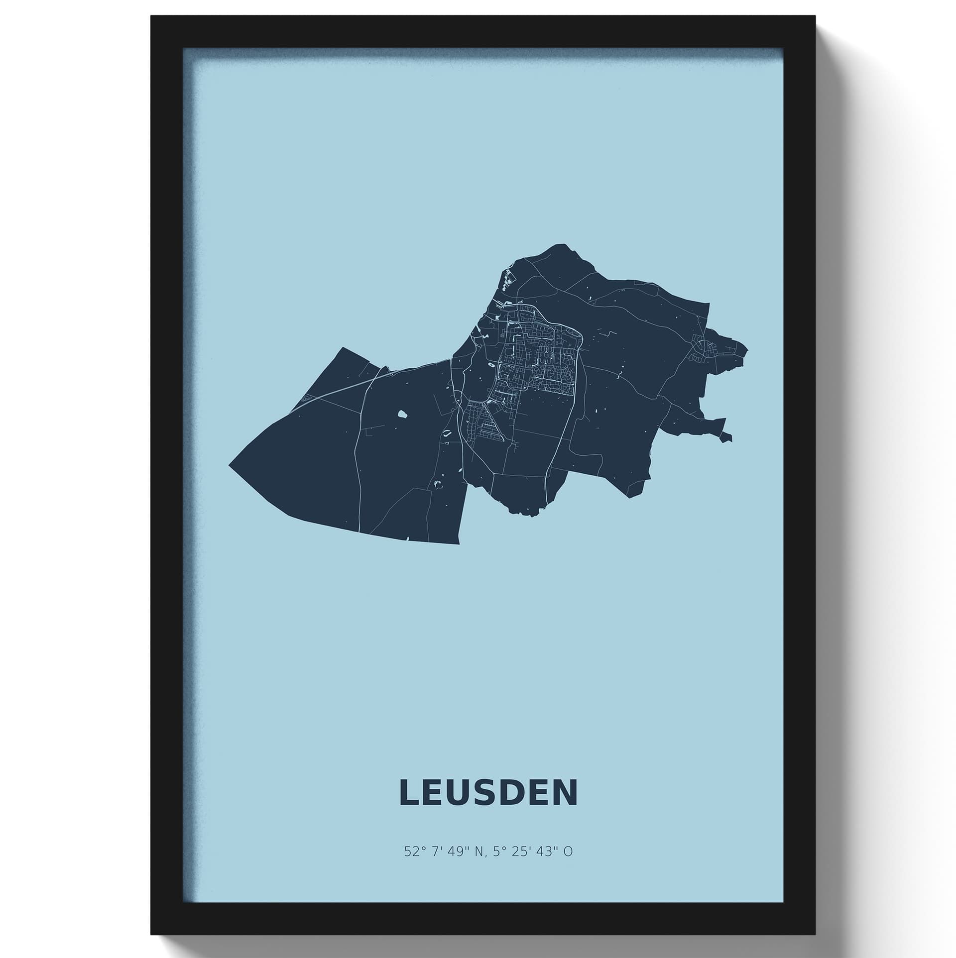 Poster Leusden - Blauw