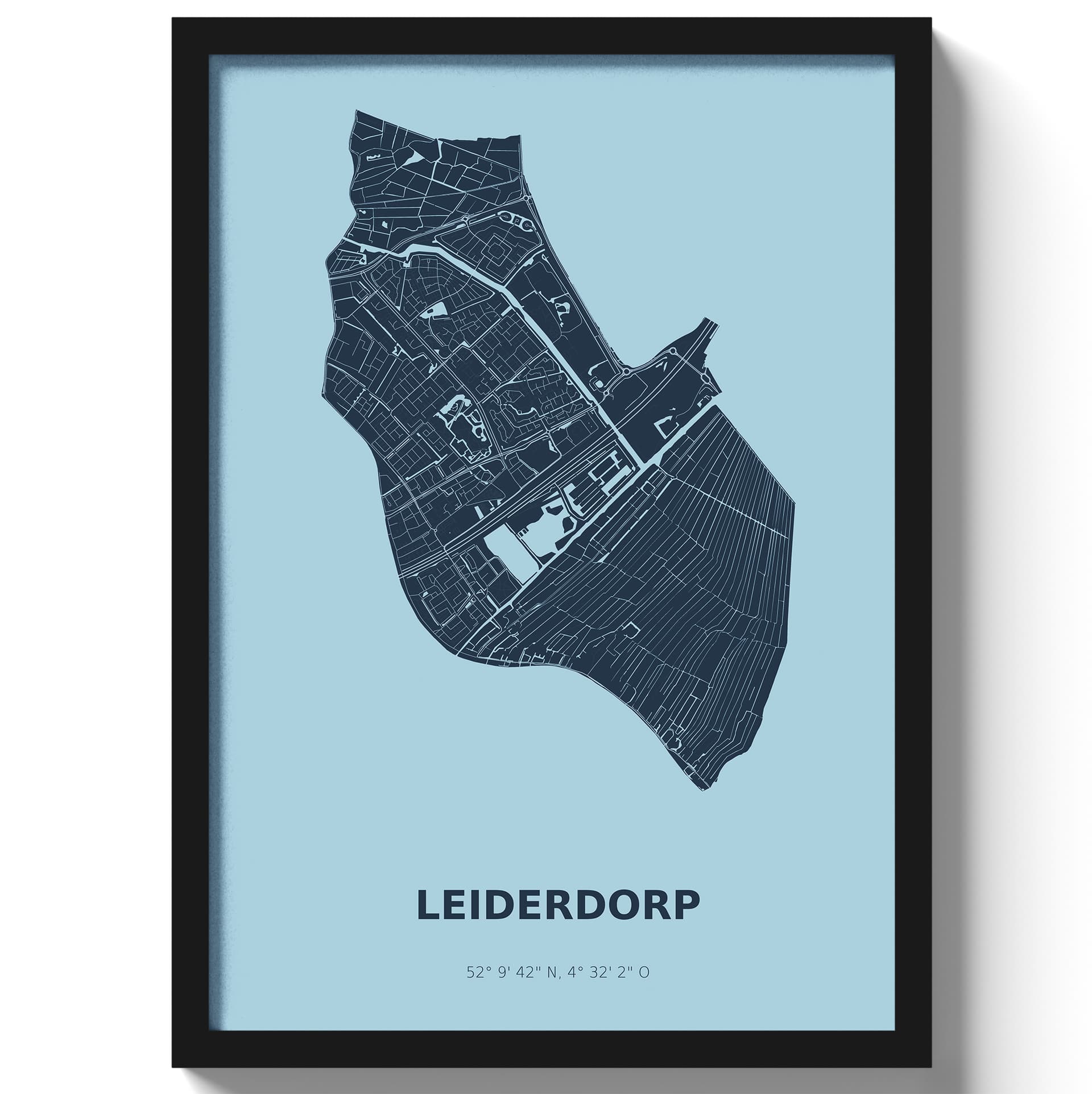 Poster Leiderdorp - Blauw