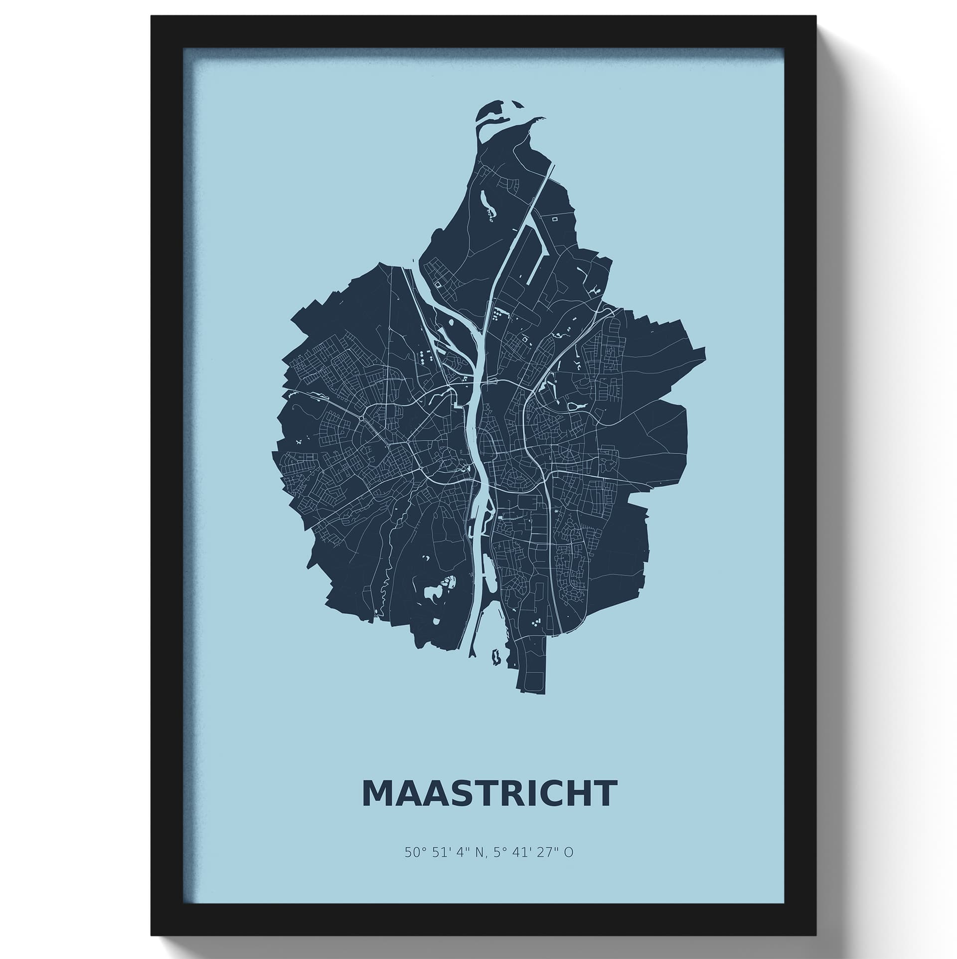 Poster Maastricht - Blauw