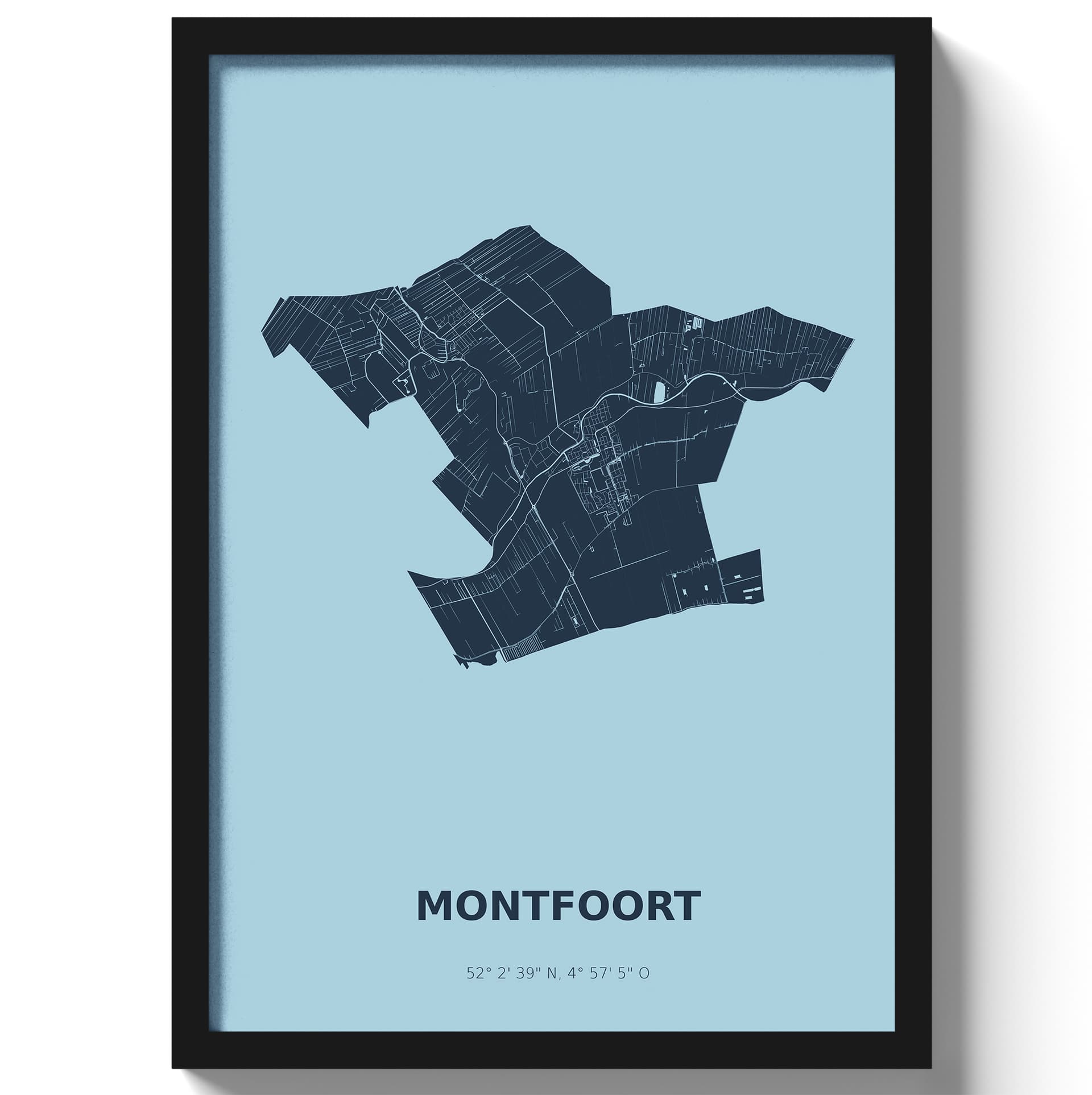 Poster Montfoort - Blauw