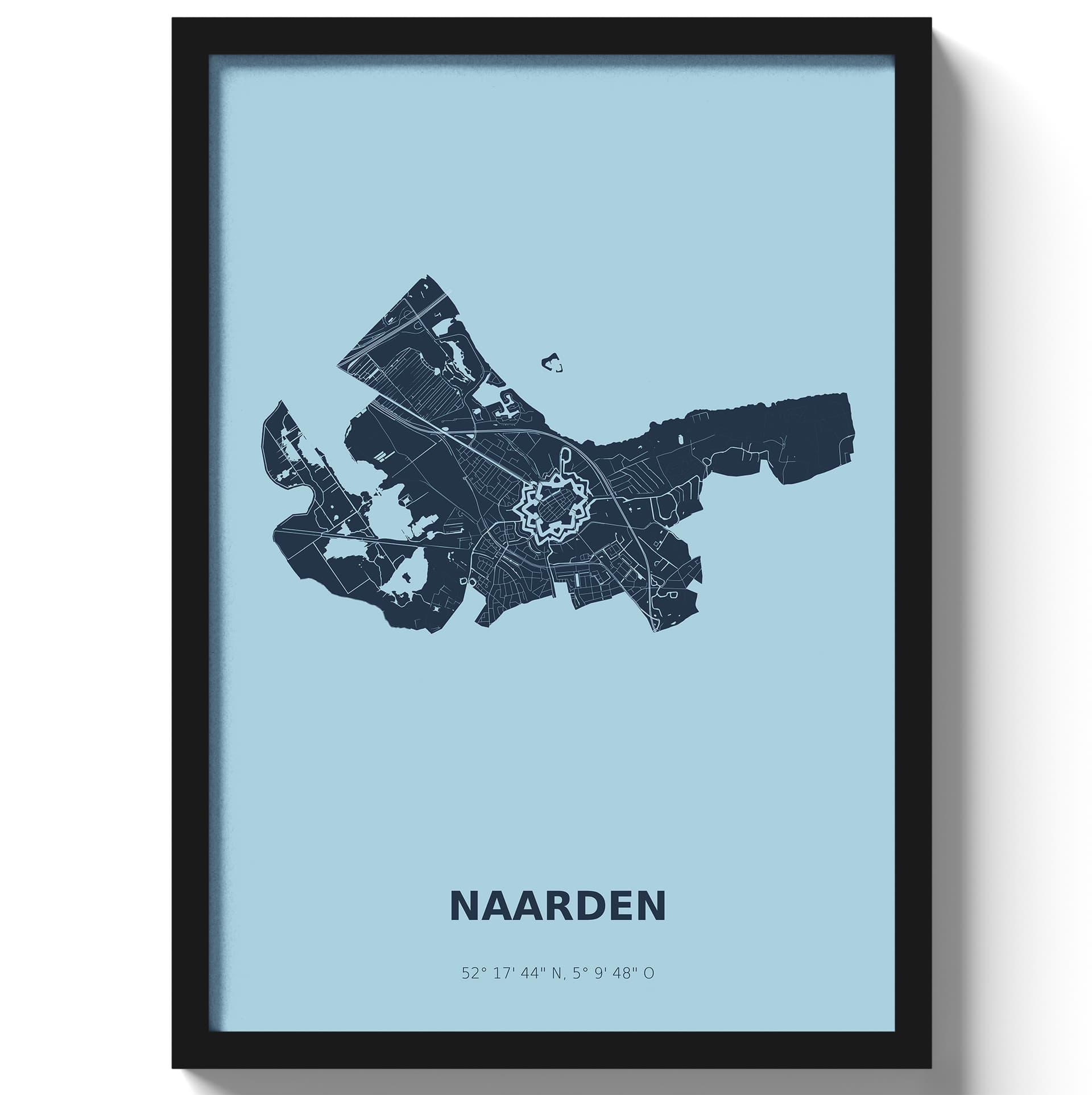 Poster Naarden - Blauw