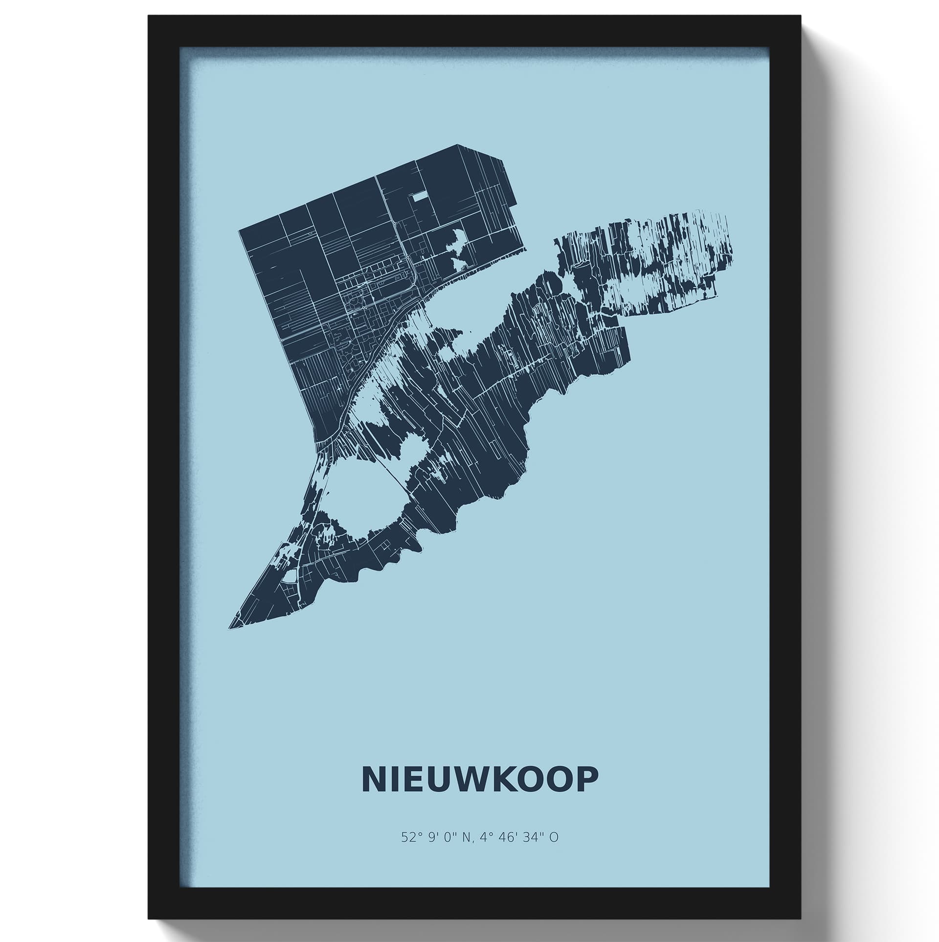 Poster Nieuwkoop - Blauw