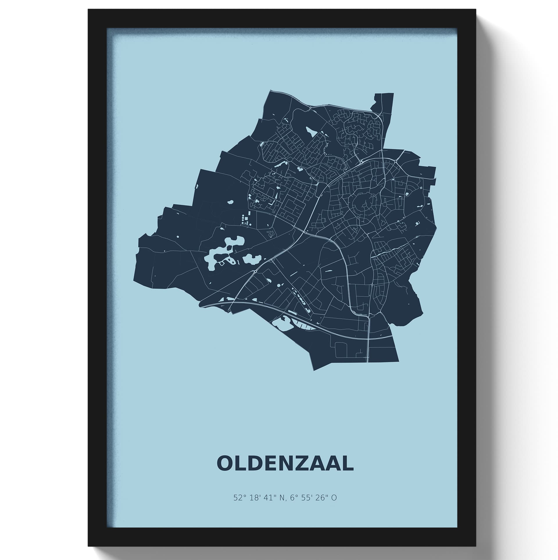Poster Oldenzaal - Blauw