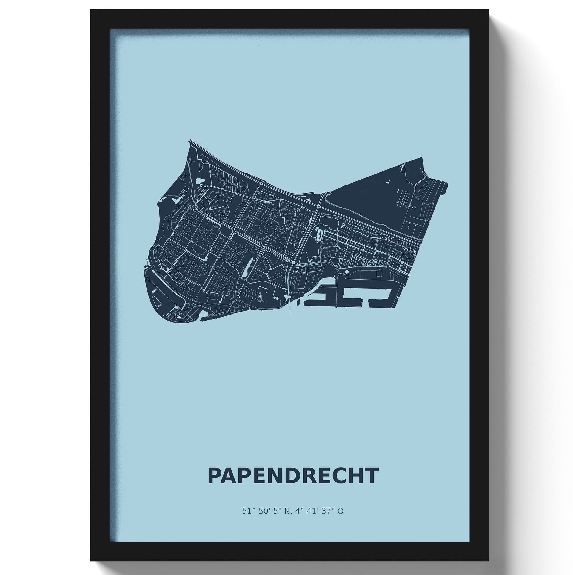 Poster Papendrecht - Blauw