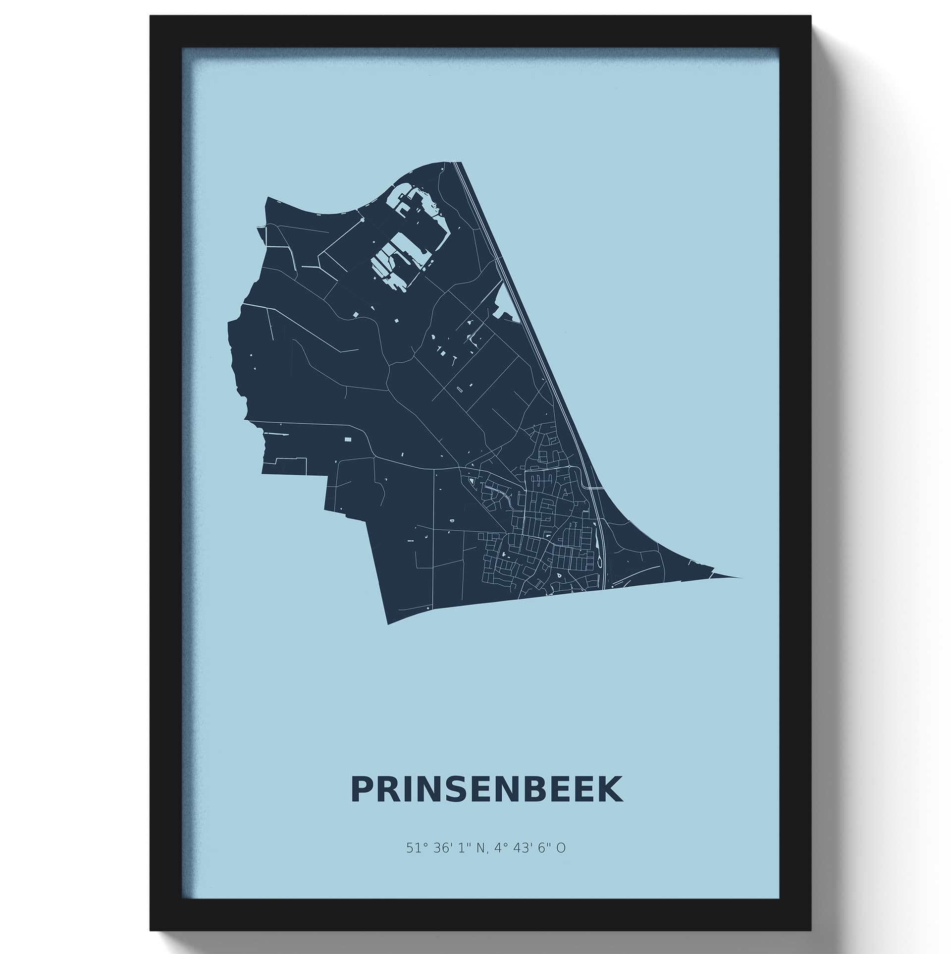Poster Prinsenbeek - Blauw