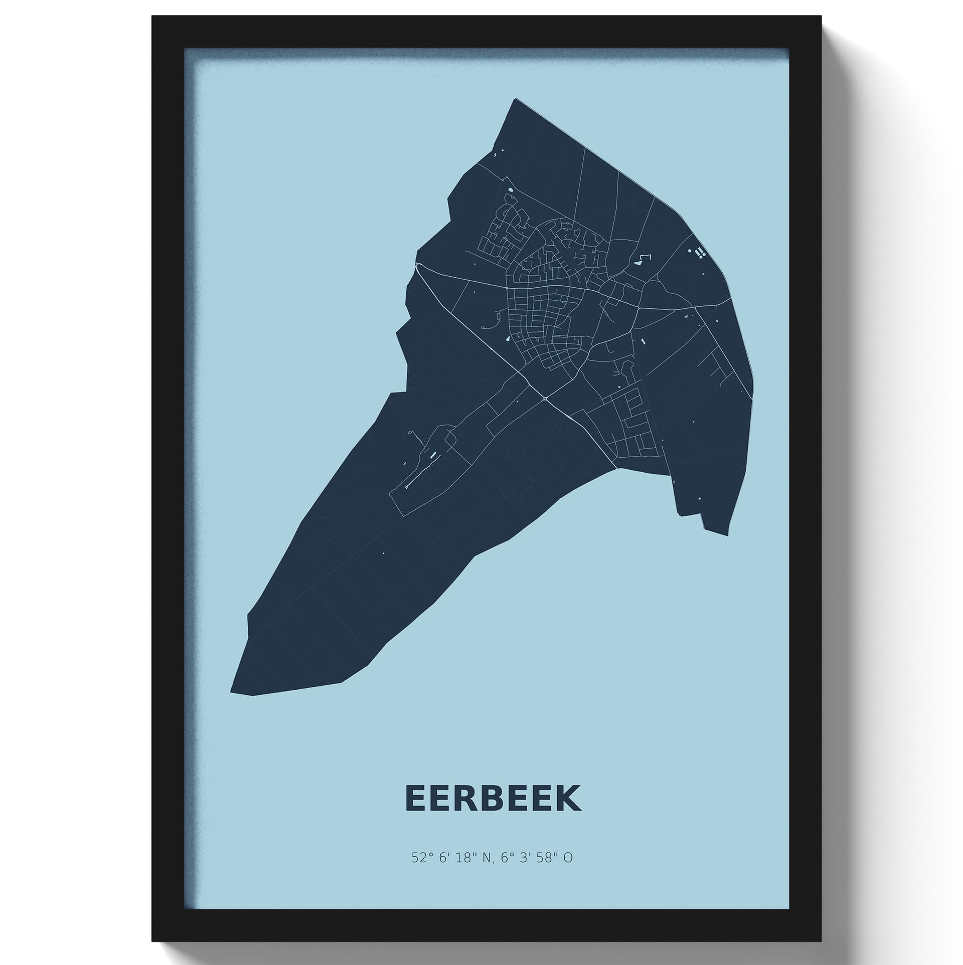Poster Eerbeek - Blauw