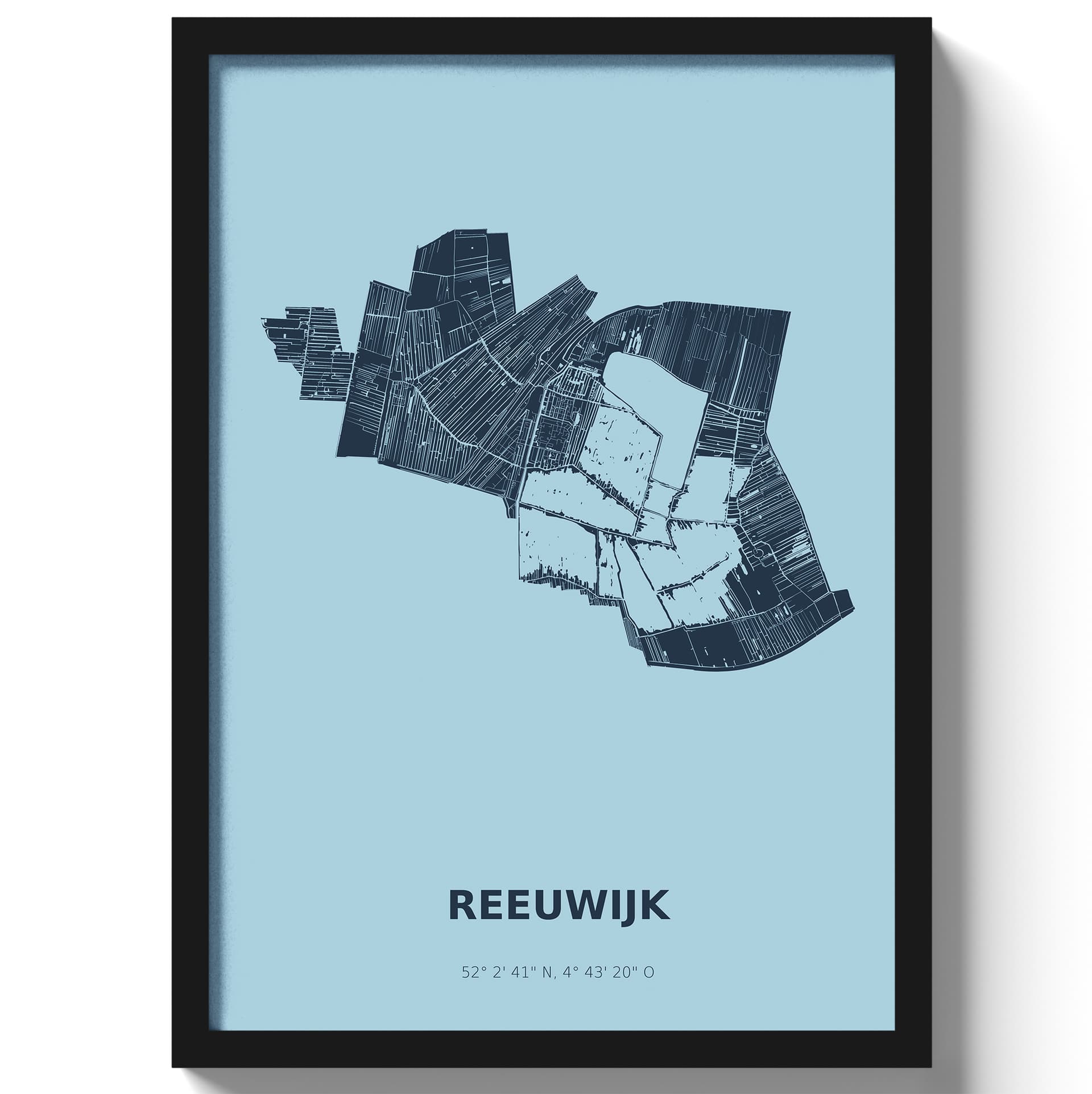 Poster Reeuwijk - Blauw
