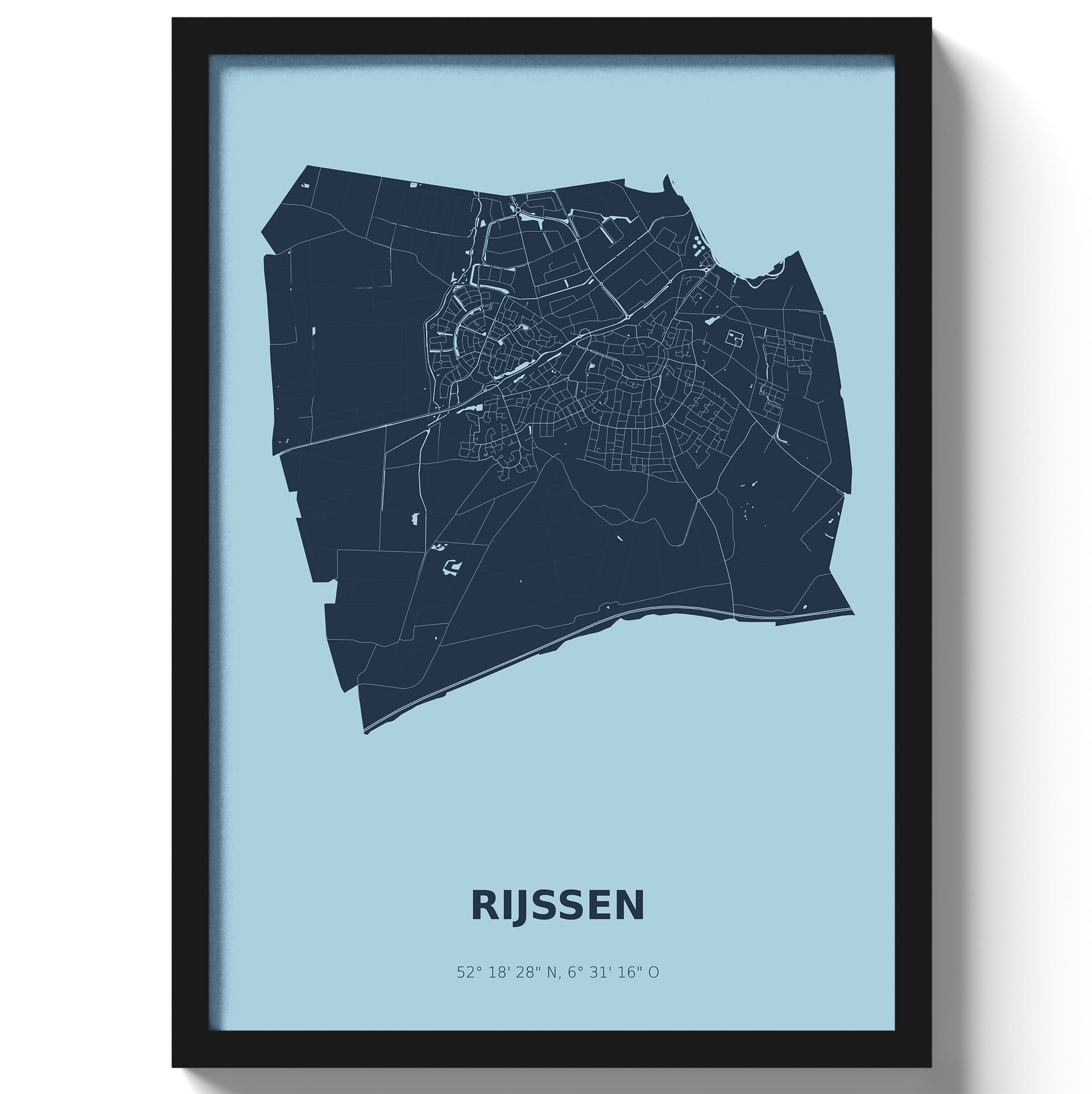 Poster Rijssen - Blauw