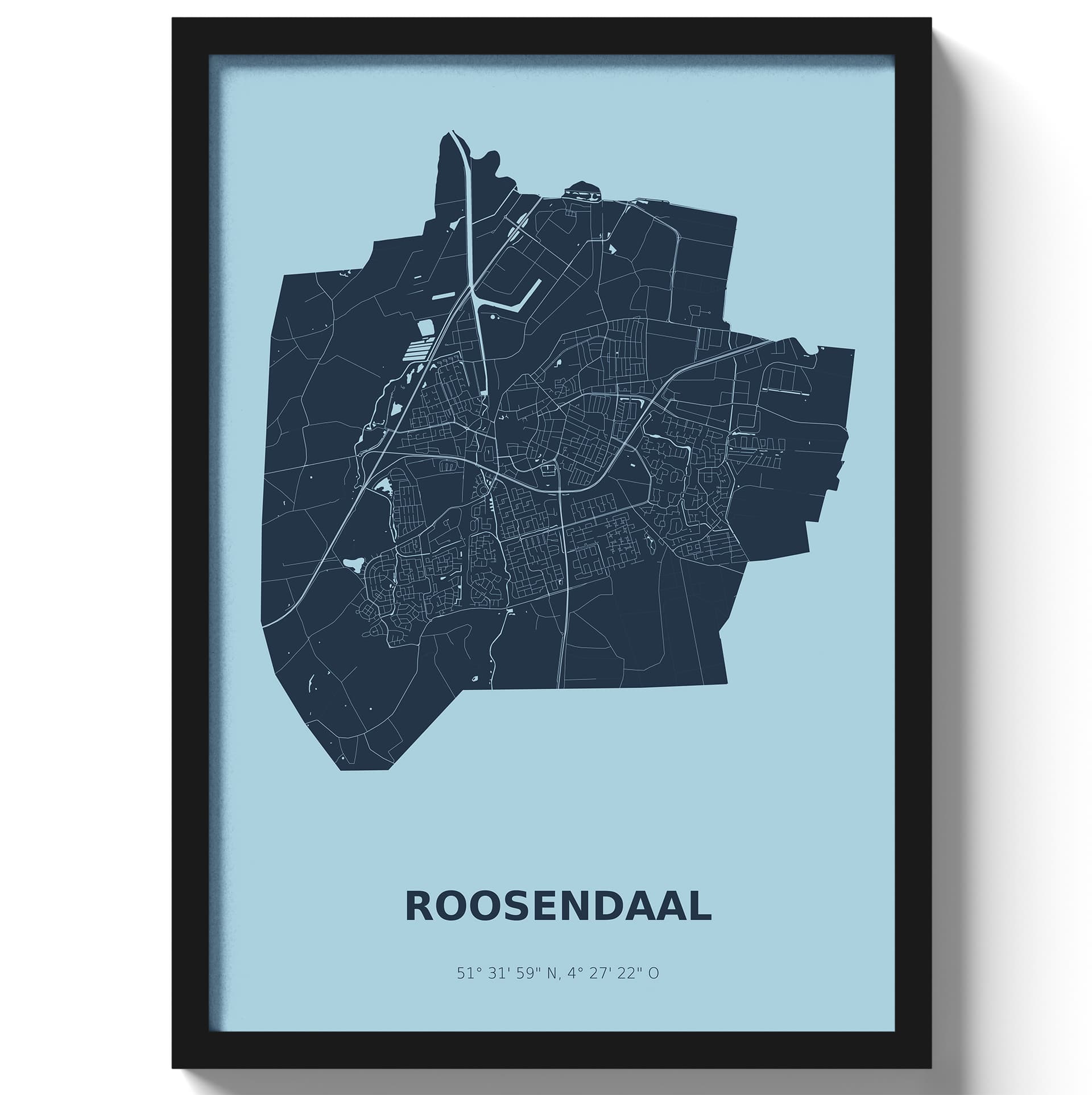 Poster Roosendaal - Blauw
