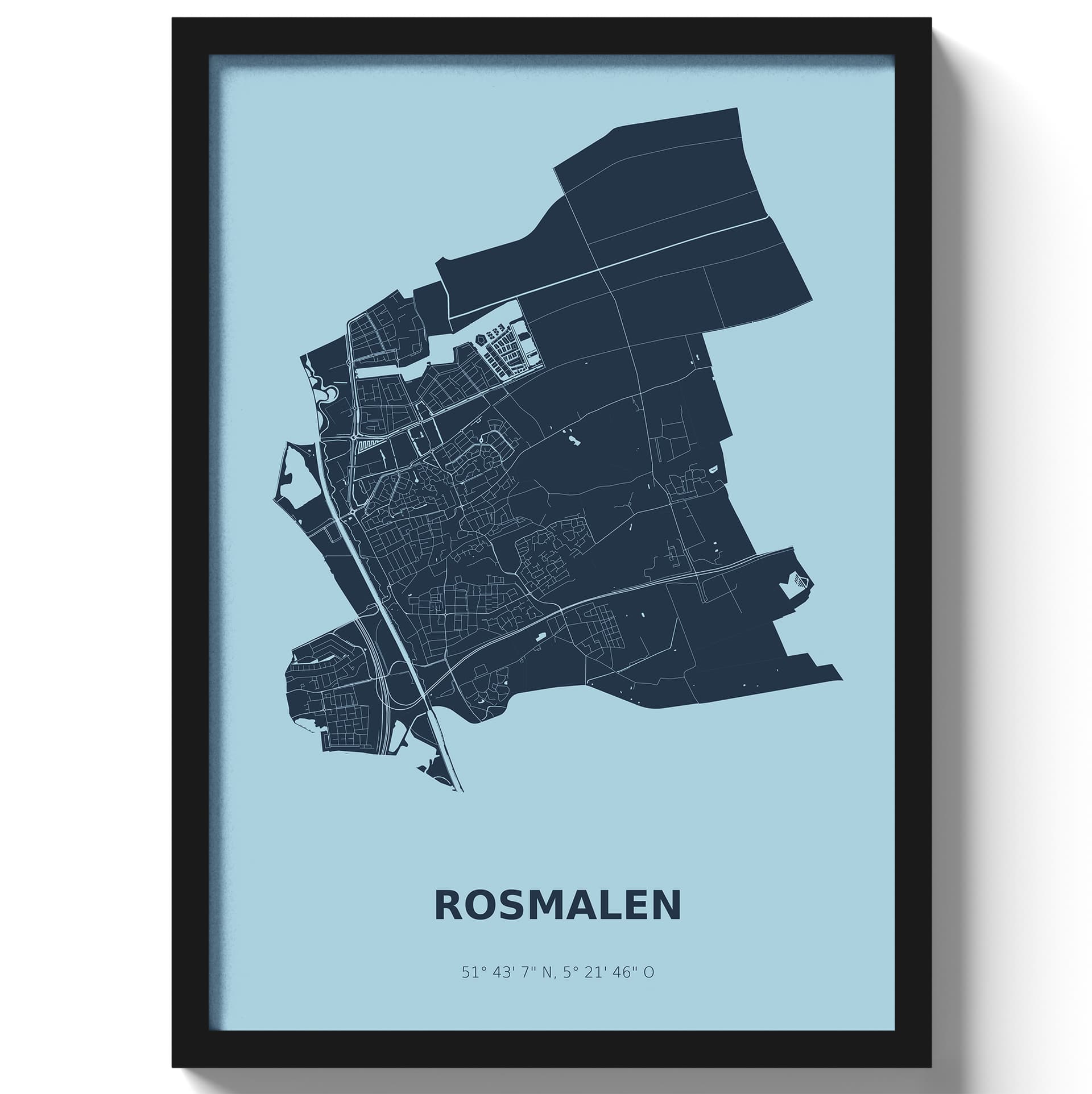 Poster Rosmalen - Blauw