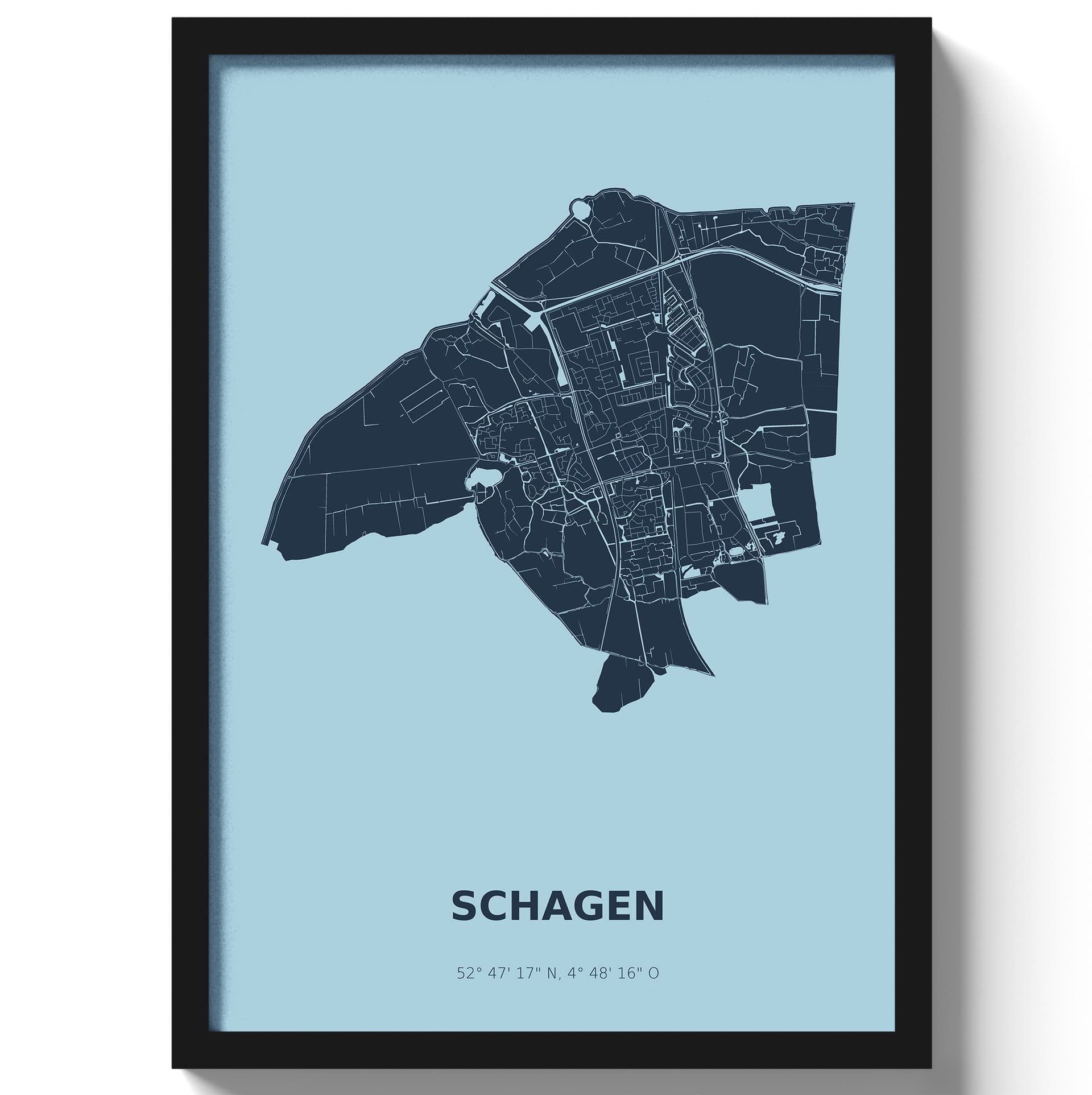 Poster Schagen - Blauw