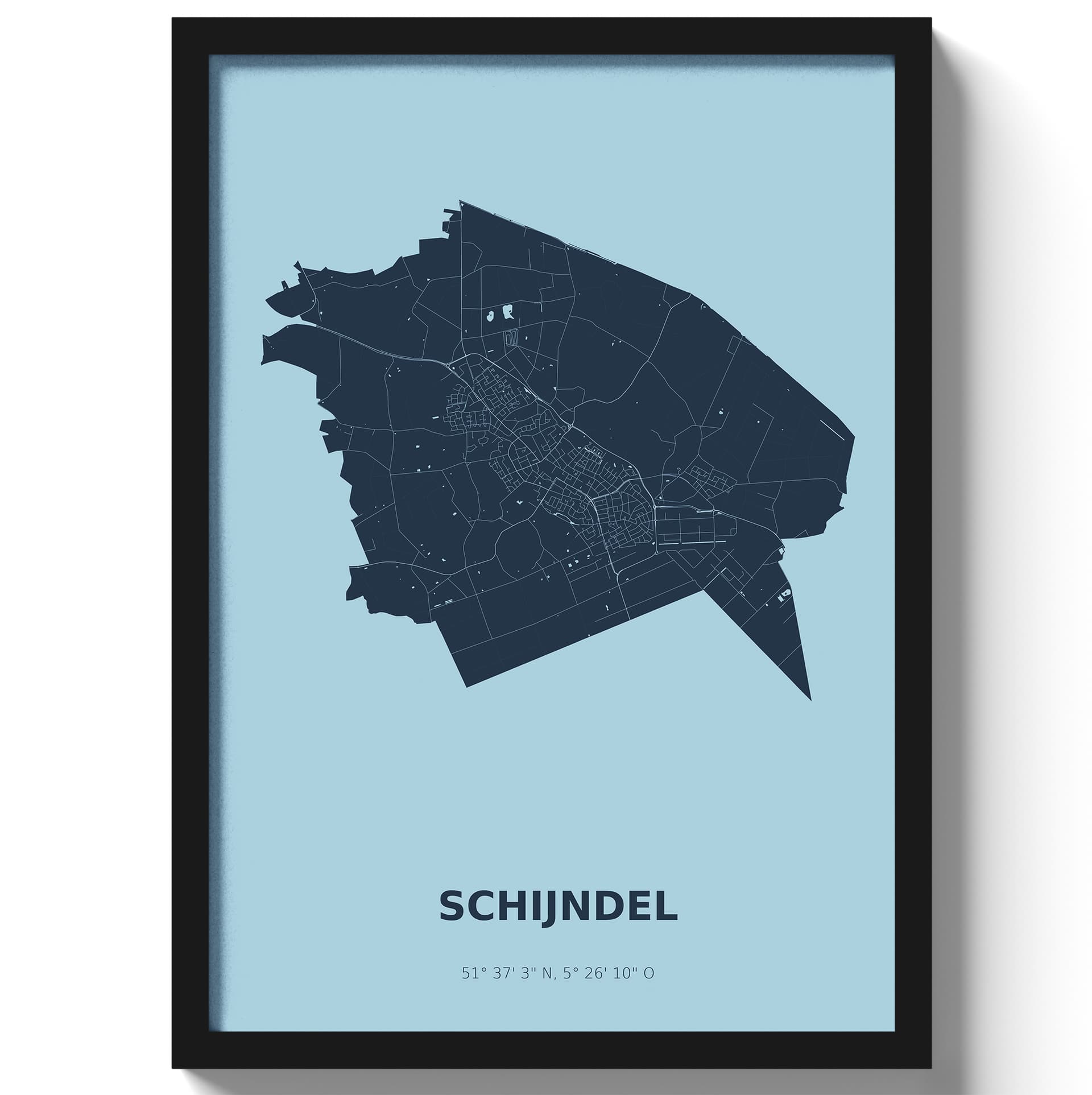 Poster Schijndel - Blauw