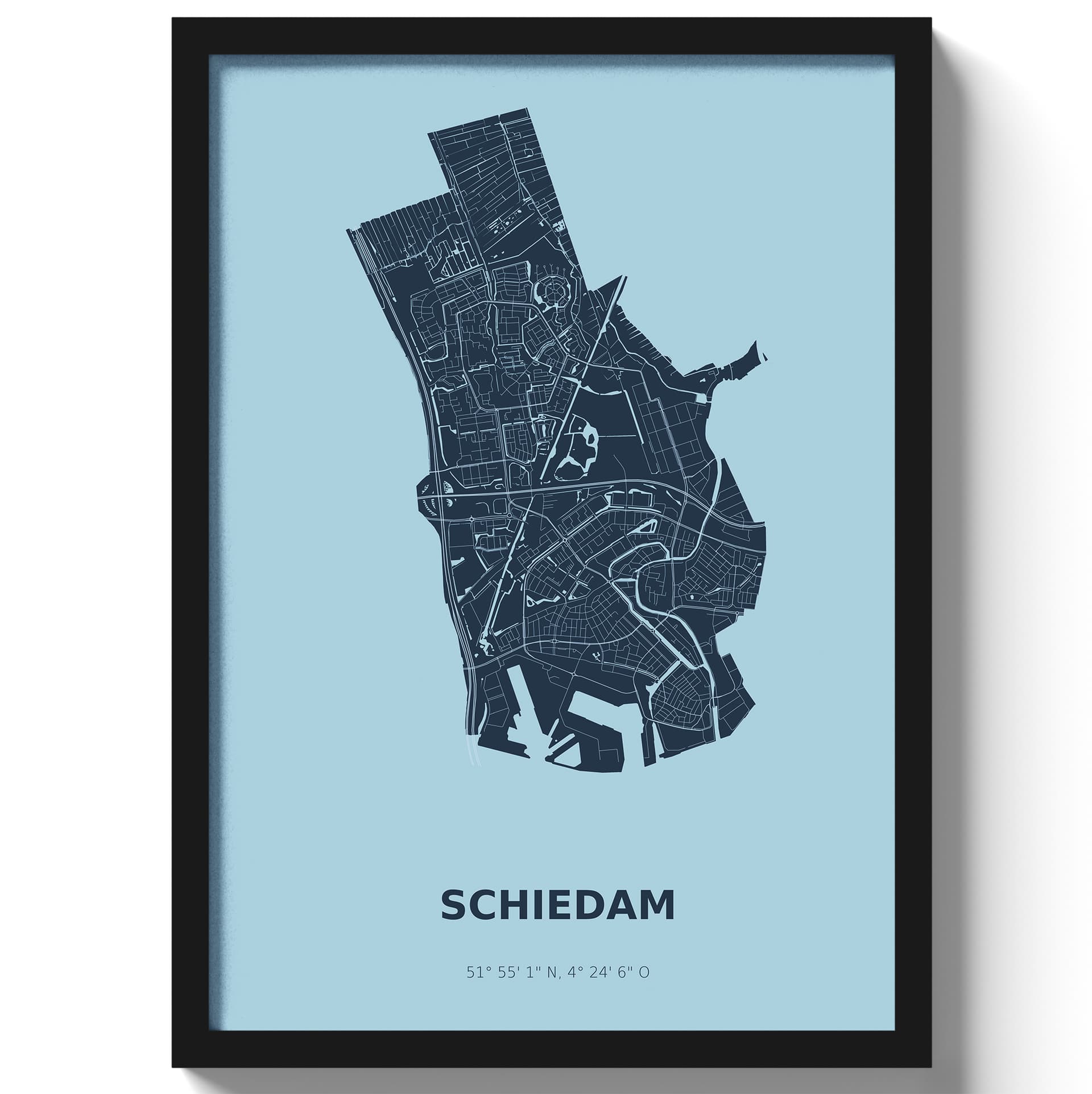 Poster Schiedam - Blauw