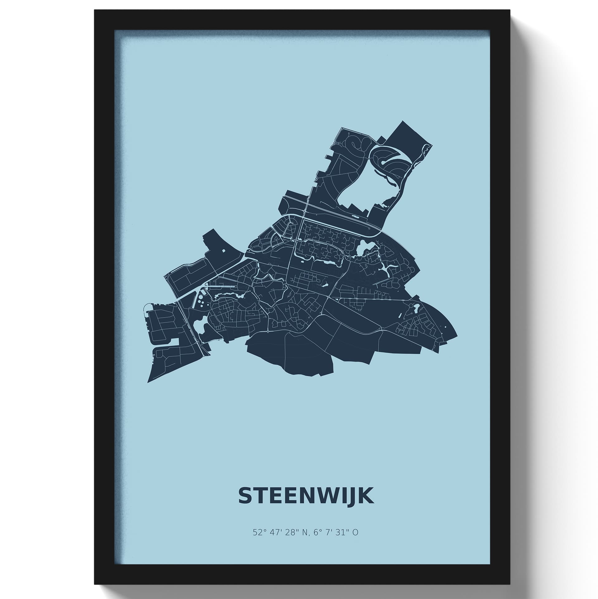 Poster Steenwijk - Blauw