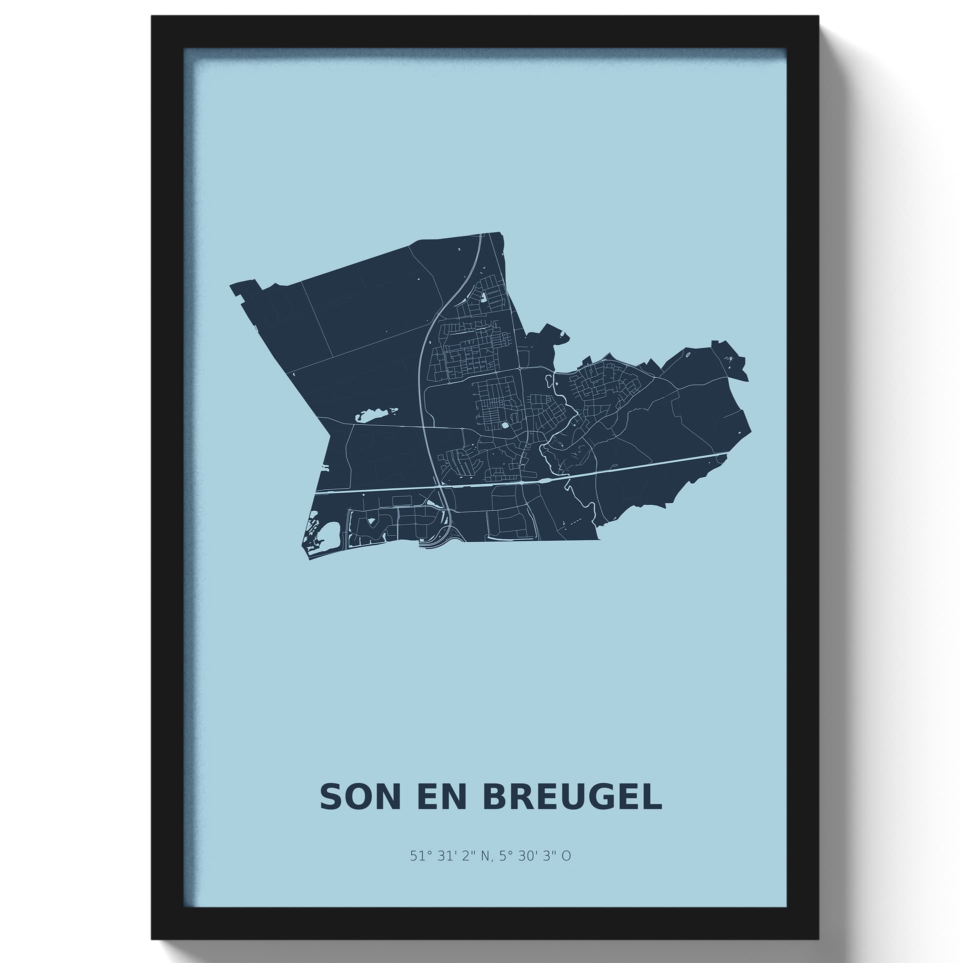 Poster Son en Breugel - Blauw